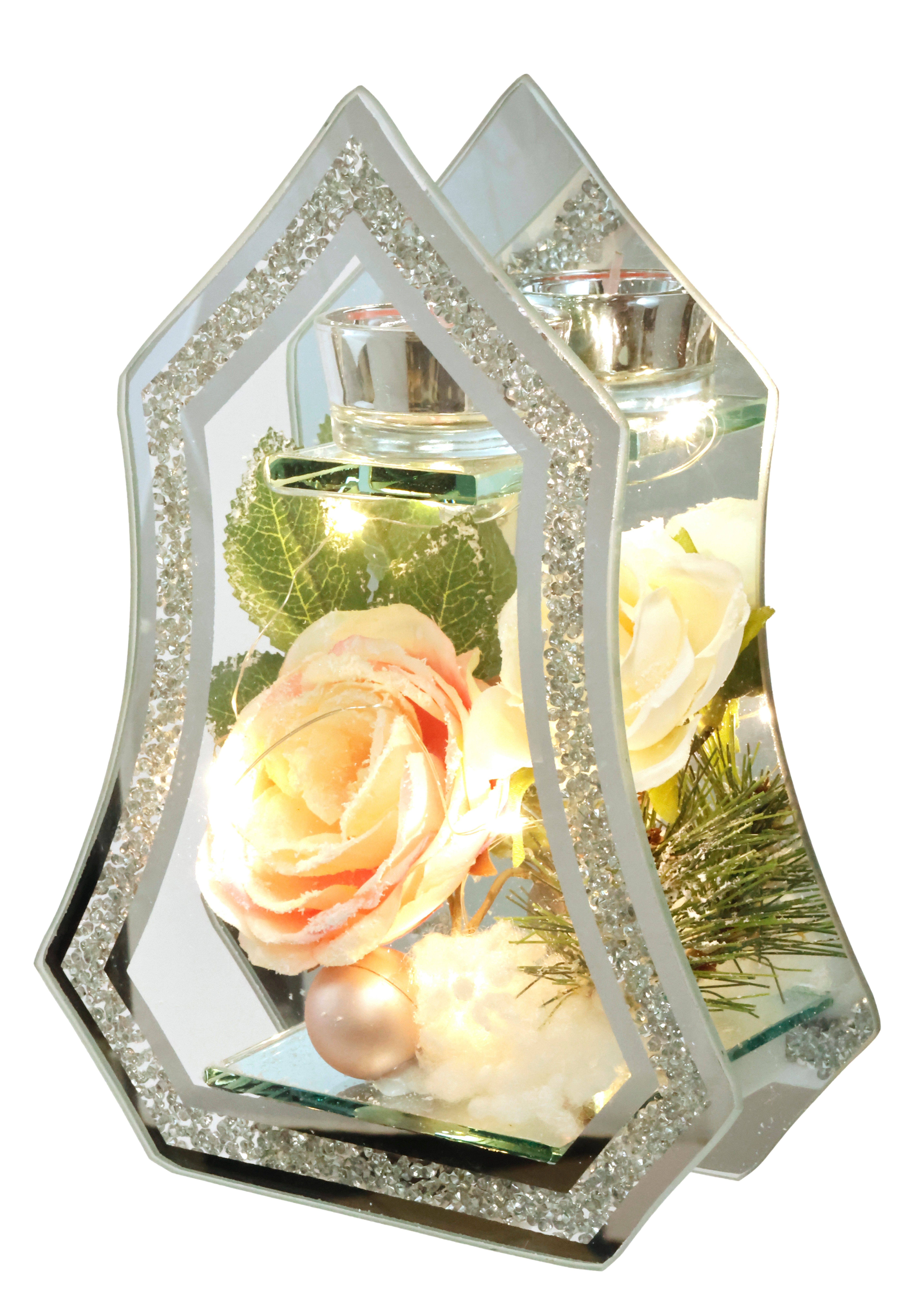 I.GE.A. Teelichthalter Deko-Objekt mit LED Licht und Teelichtkerze (1 St), günstig online kaufen