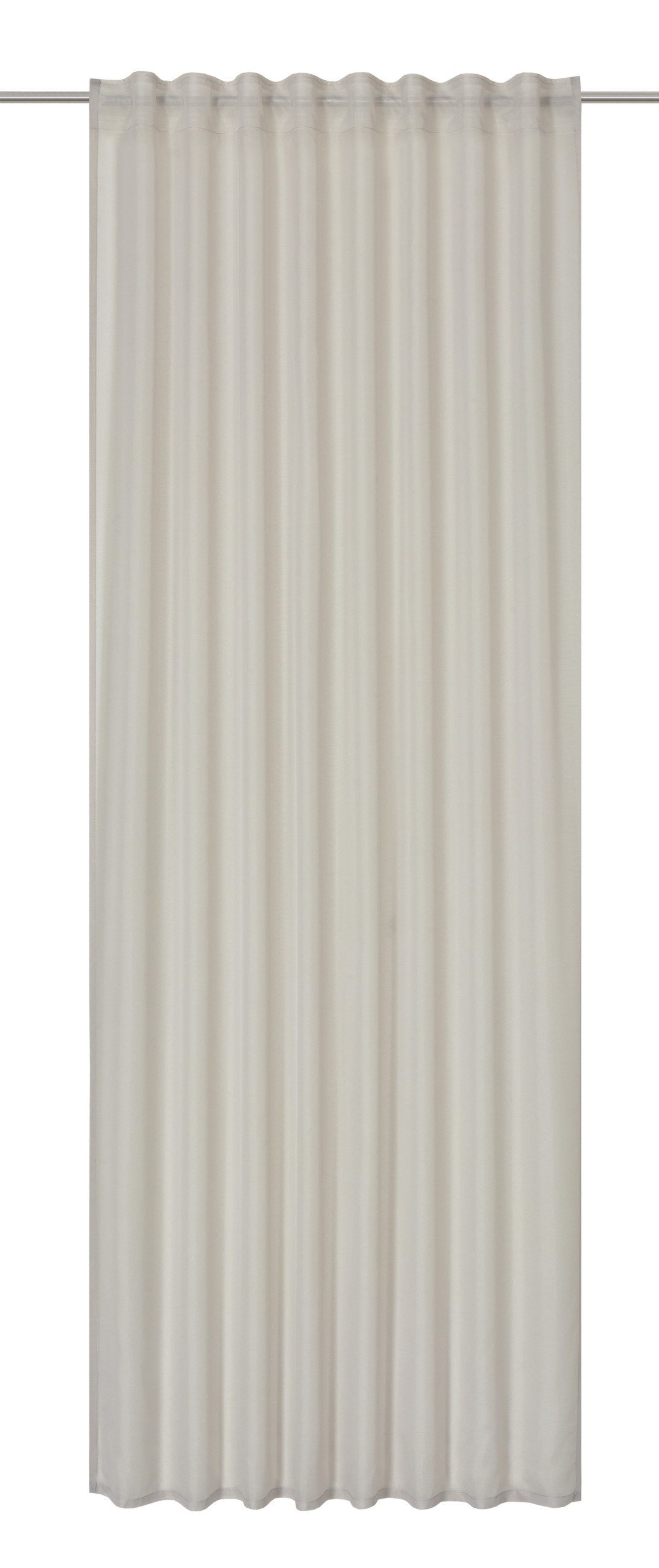 ELBERSDRUCKE Vorhang Vorhang mit verdeckte Schlaufen Pure beige 255x140cm t günstig online kaufen