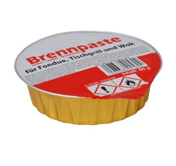 KS-Direkt Brennpaste SET 9 x Brenngel 80g + PASTENBRENNER Sicherheitsbrennpaste Fondue, 0.72 kg, Deutsche Herstellung, kein hochgiftige Methanol beigemischt !!!