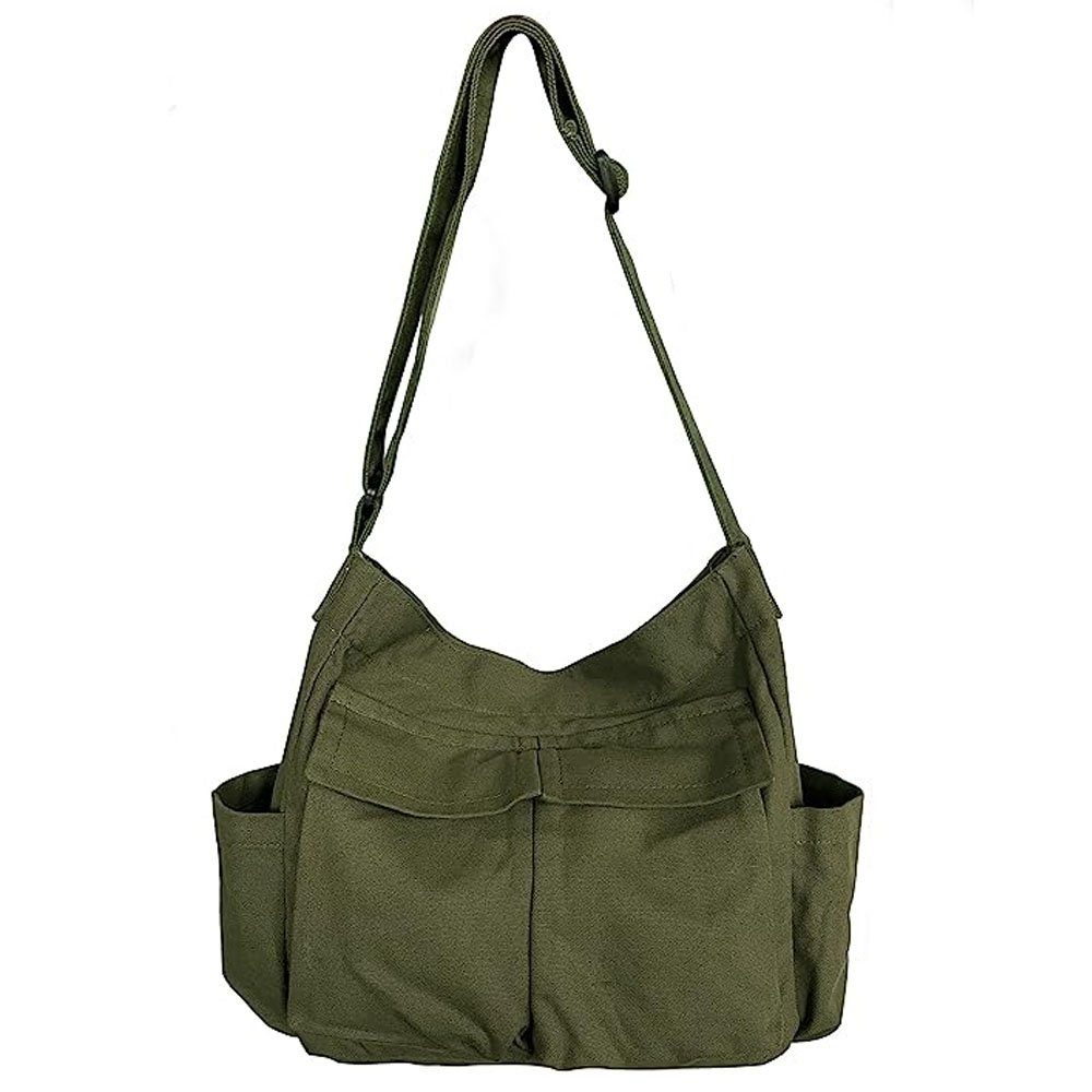 VIVIHEYDAY Umhängetasche Canvas Tasche Damen Herren Schultertasche, Canvas Tote Bag, Damen-Schultertasche