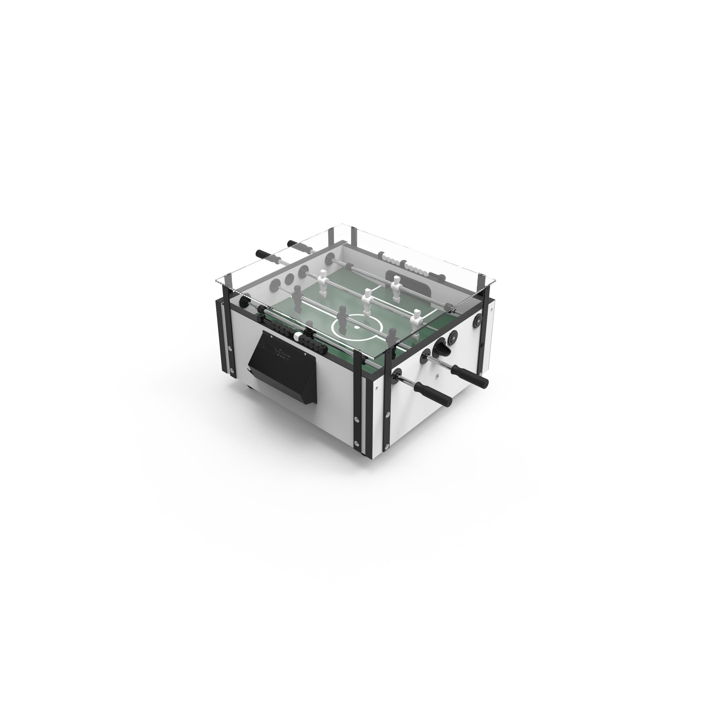 Fireball-Tablesoccer Couchtisch Fireball "Couchtisch" Tischfußball (Grundausstattung mit allen zum Spielen benötigten Anbauteilen), Made in Germany
