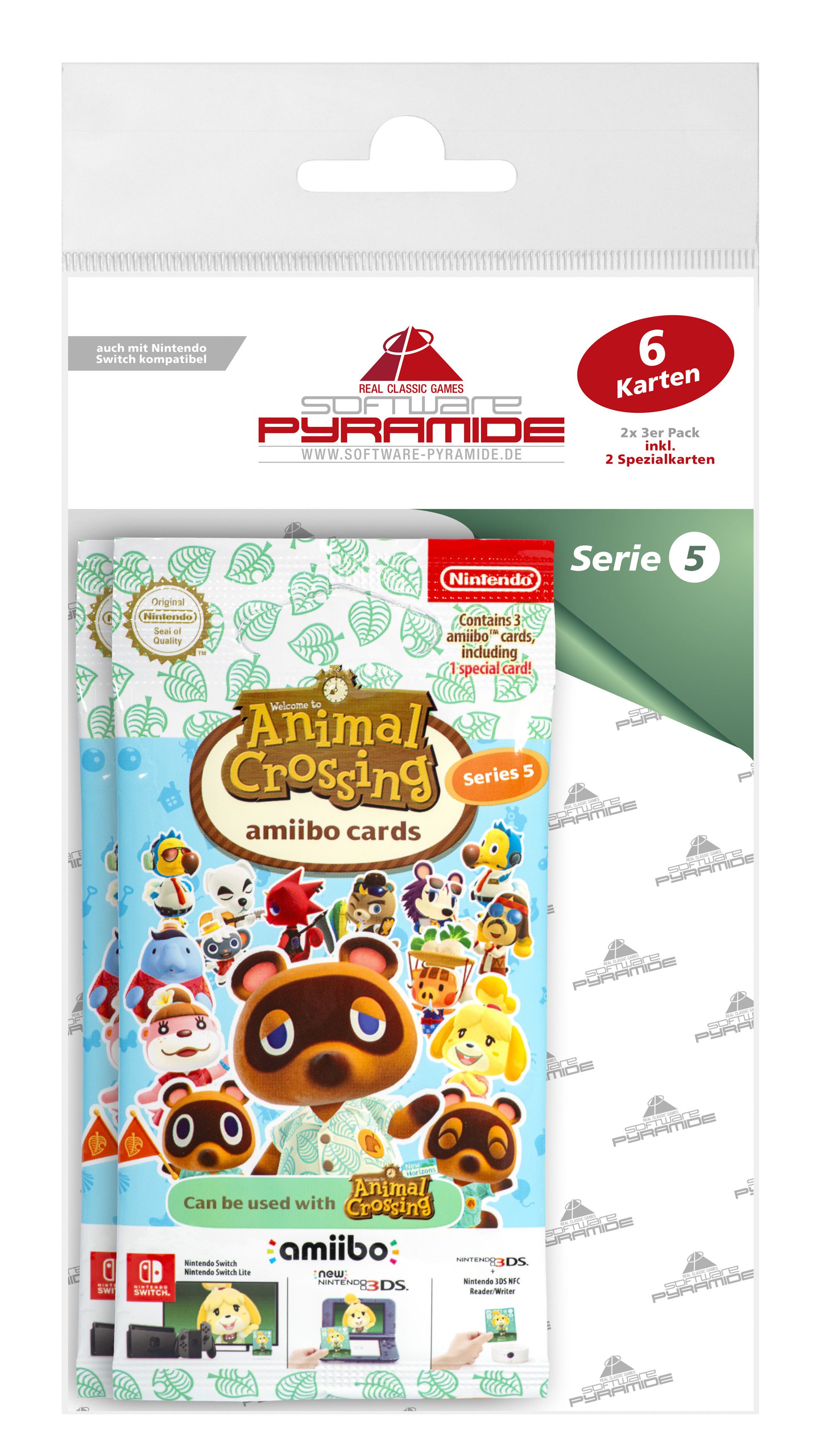 Nintendo Switch Sammelkarte amiibo Animal Crossing - Serie 5 - 2x 3 Karten (NEU & OVP) von Nintendo Switch