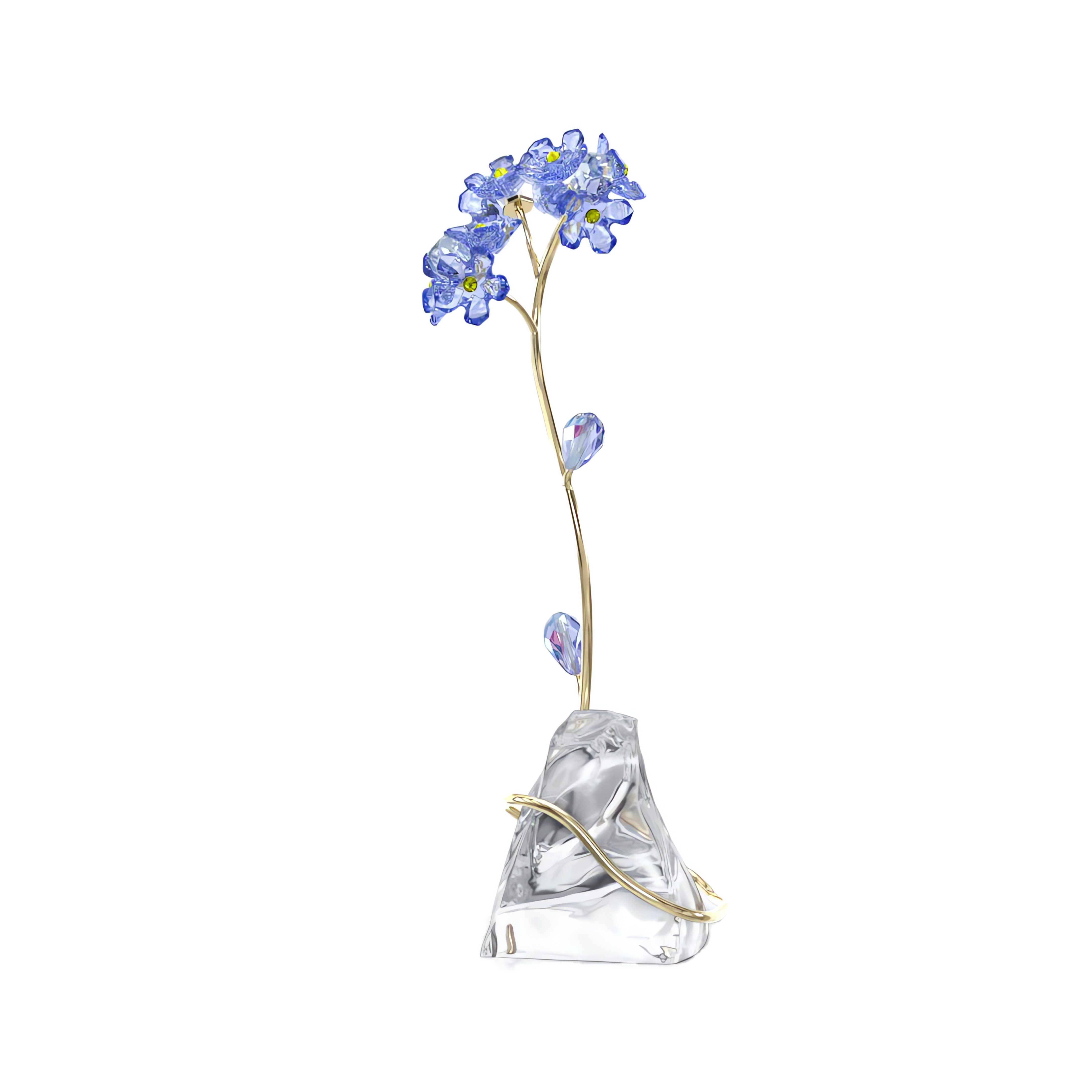 Swarovski Glasblume Dekofigur Kristallfigur Sammelfigur Florere Vergissmeinnicht (1 St), Swarovski® Kristall
