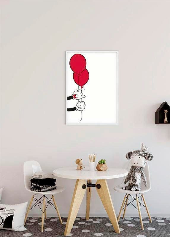 Mickey Schlafzimmer, Balloon, Komar Disney Mouse Kinderzimmer, (1 Wohnzimmer St), Poster