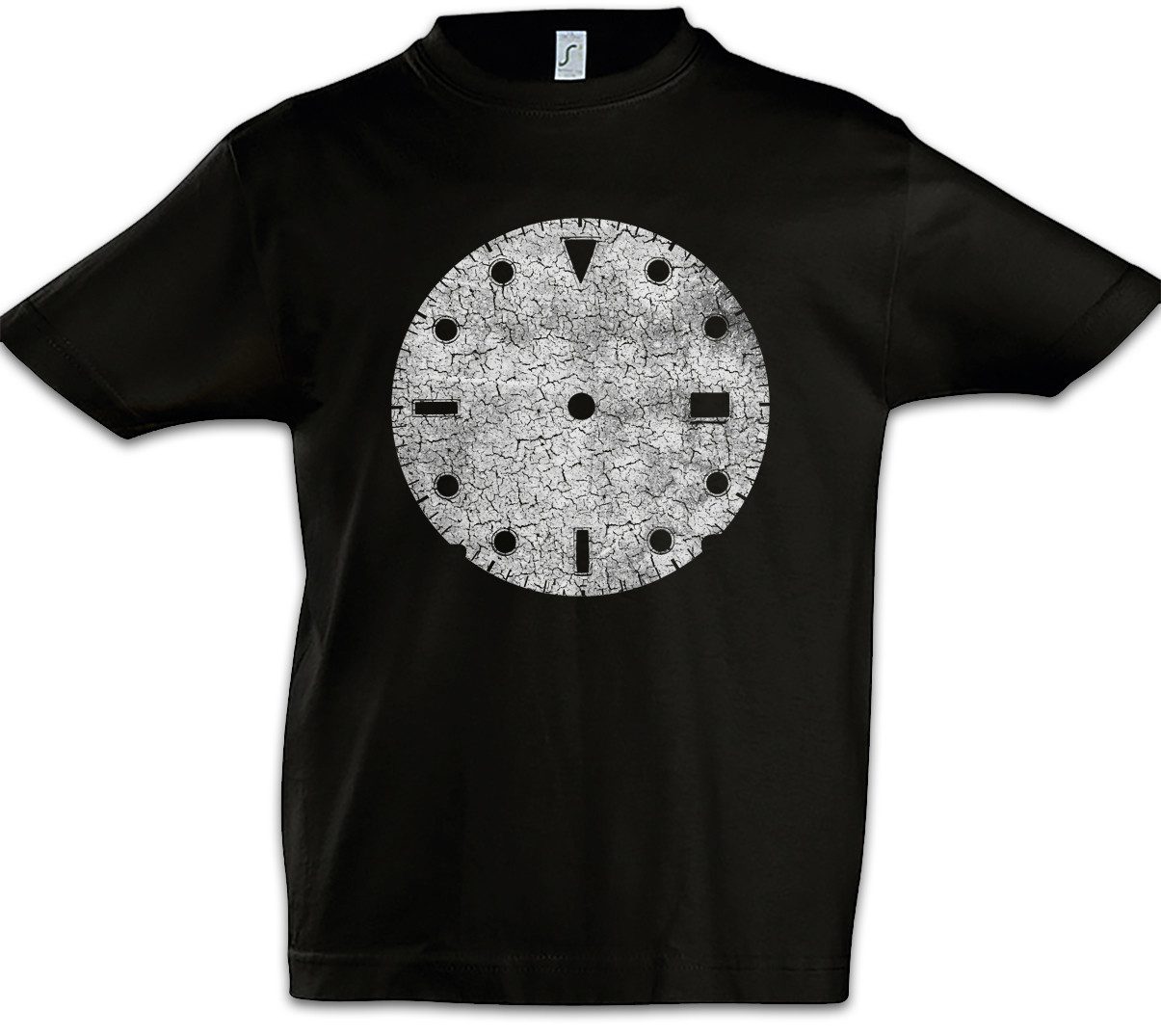 Print-Shirt Clock-Face II Kinder T-Shirt Uhr Uhrmacher Clockwork Uhren Uhrwerk