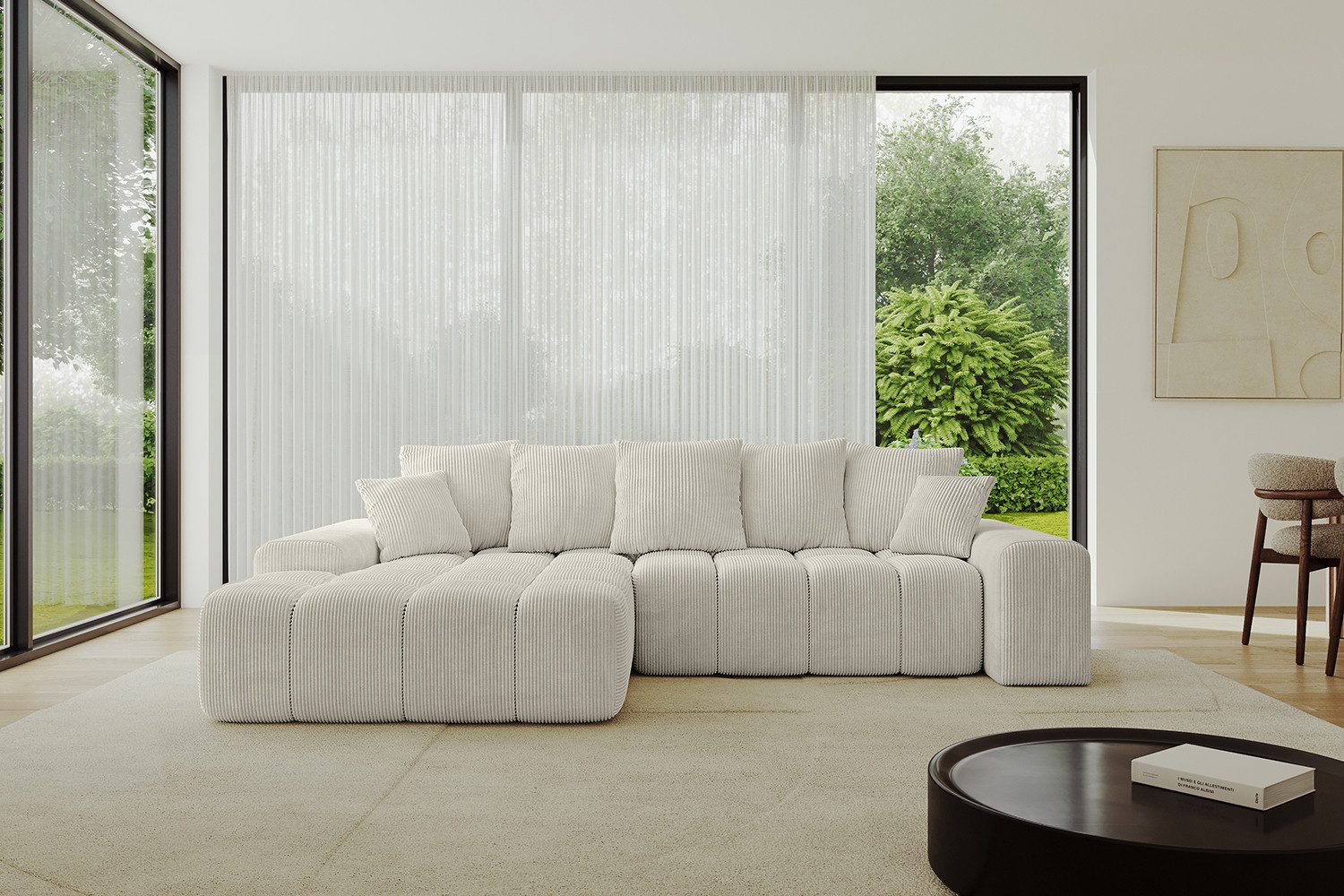 ALTDECOR Ecksofa ENSI-L, Sofa Praktische Bequeme Funktionsecke Couch L-Form Eckcouch, Corner Sofa L-Form Vielseitige Sofa Wohnlandschaft Wohnzimmer
