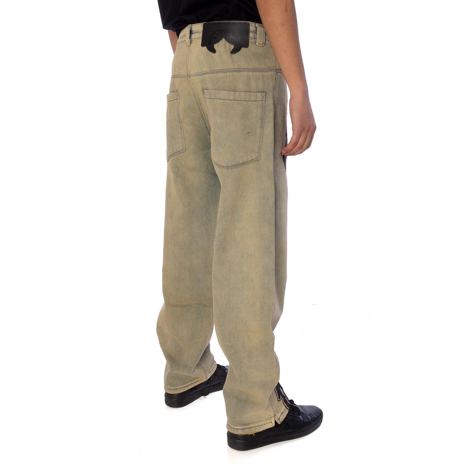 Favela Weite Jeans Jeans Favela Aves Rhinestone