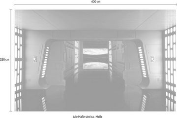 Komar Vliestapete Star Wars Death Star Floor, (1 St), 400x250 cm (Breite x Höhe), Vliestapete, 100 cm Bahnbreite