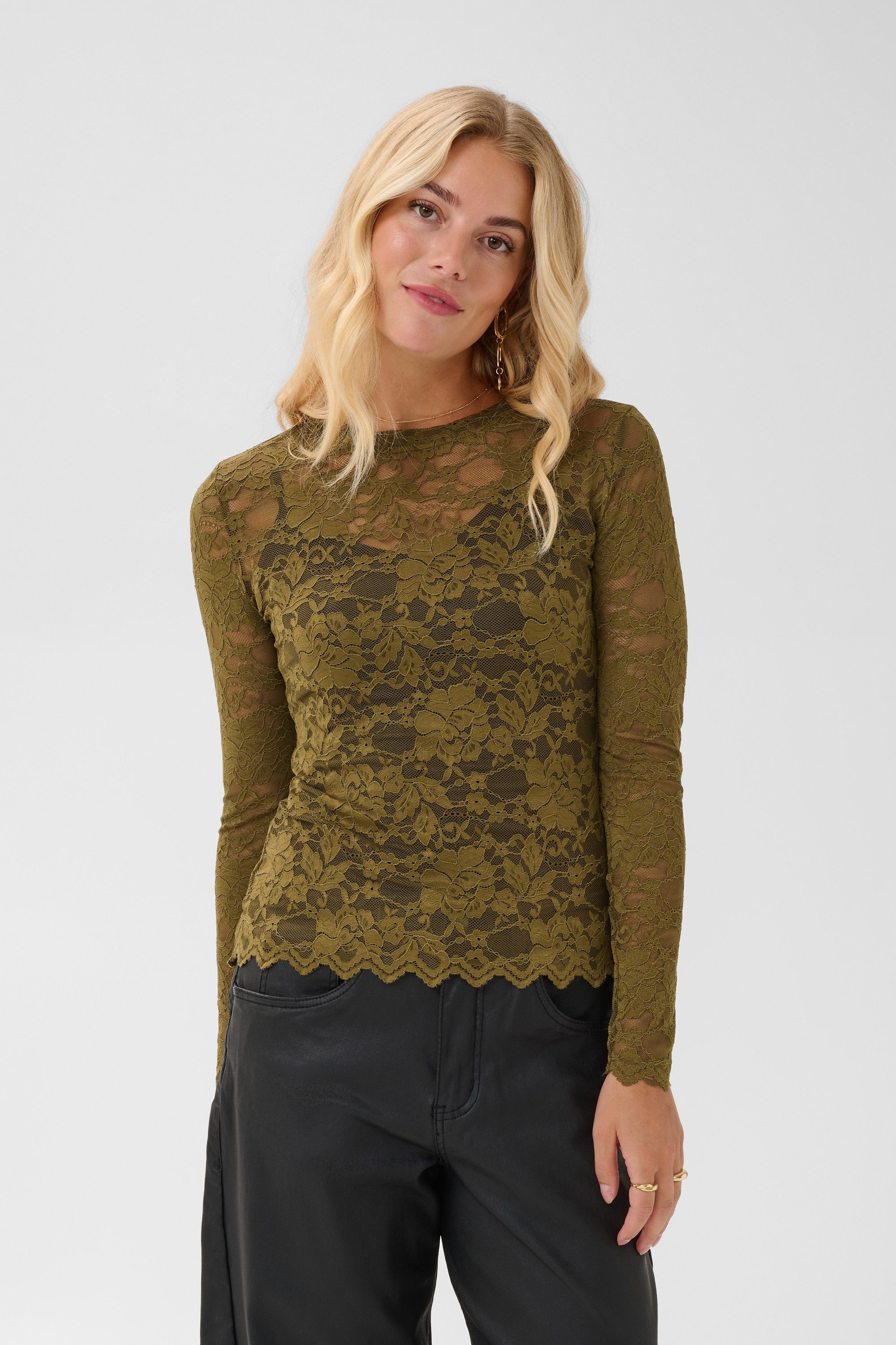Cream Kurzarmbluse Kurzarm-Bluse CRPitia