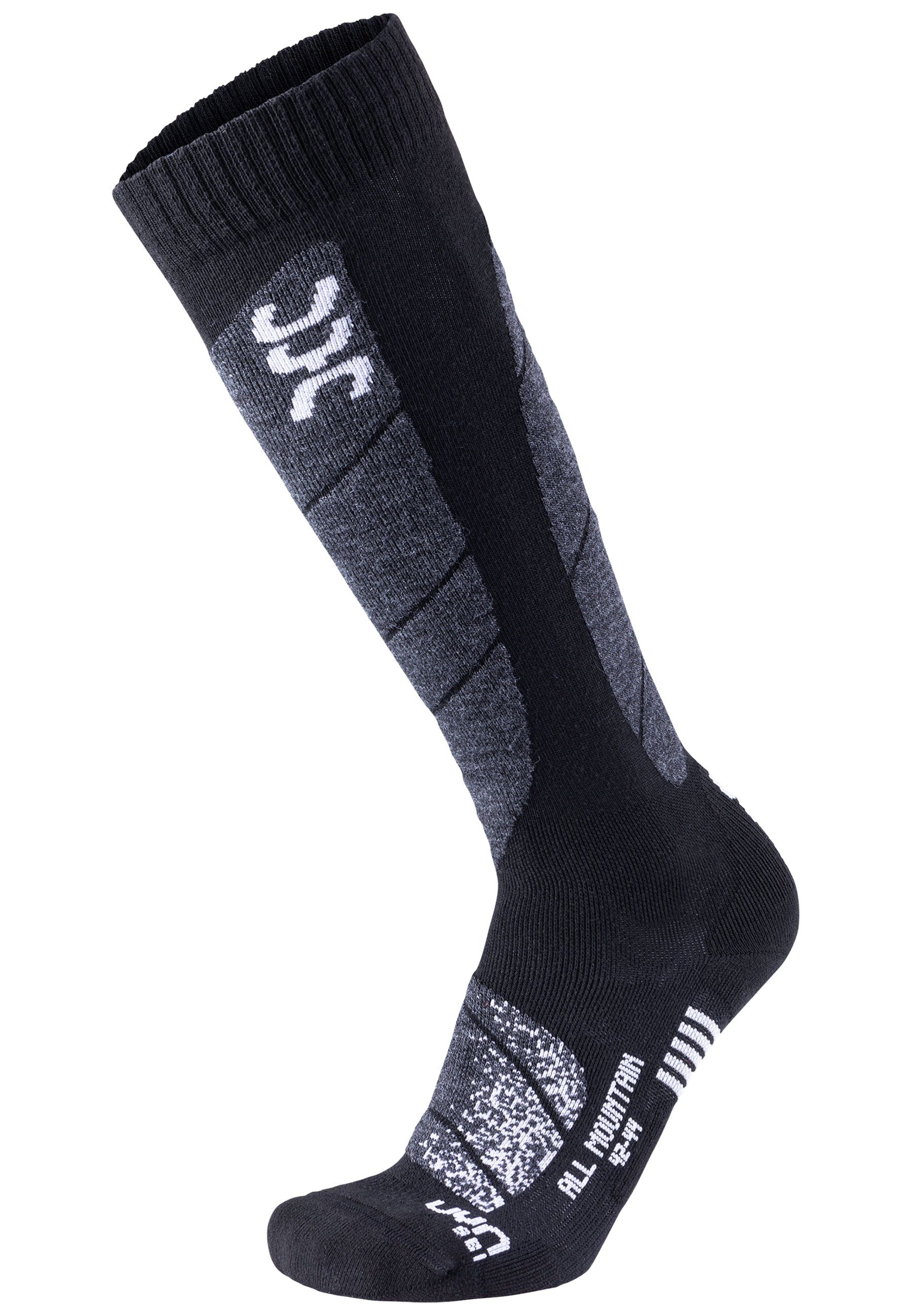 UYN Socken Ski All Mountain (1-Paar) schwarz