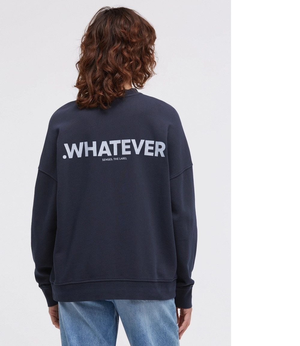 SENSES.THE LABEL Sweatshirt,Sweatshirt STAR:LIGHT mit gewaschener Optik und Backprint Print
