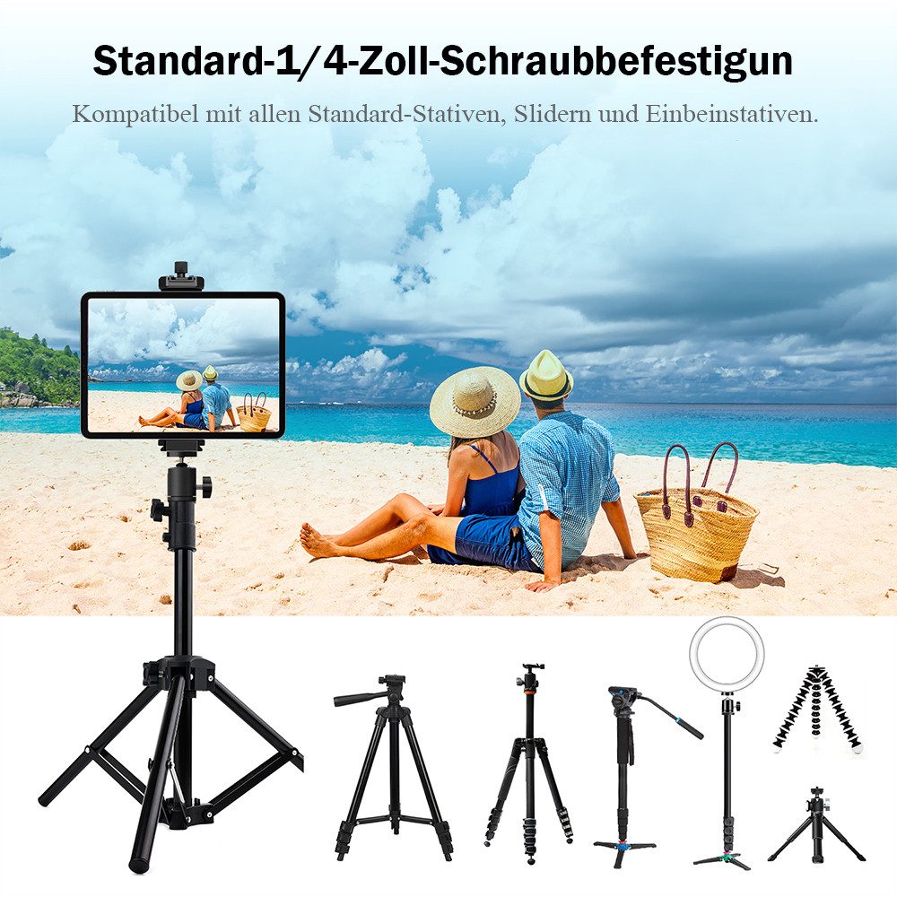 AFKSMILE Halterung Aluminium Handy Stativ Adapter, Arca-Swiss Tablet-Stativ-Adapter – Bild 3 von 5