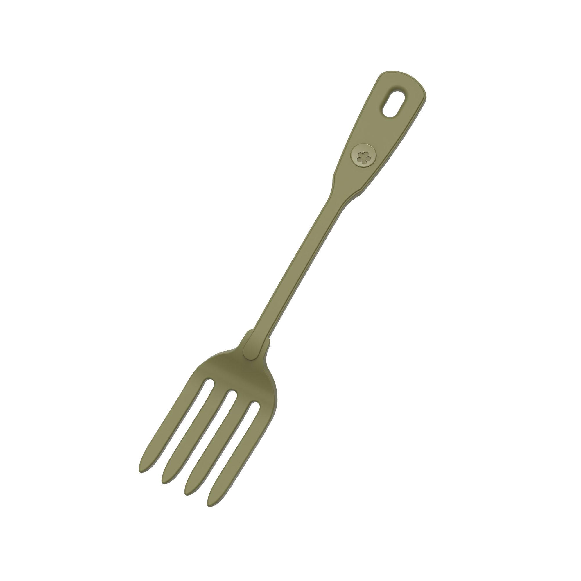 Kochblume Serviergabel Küchengabel Olive