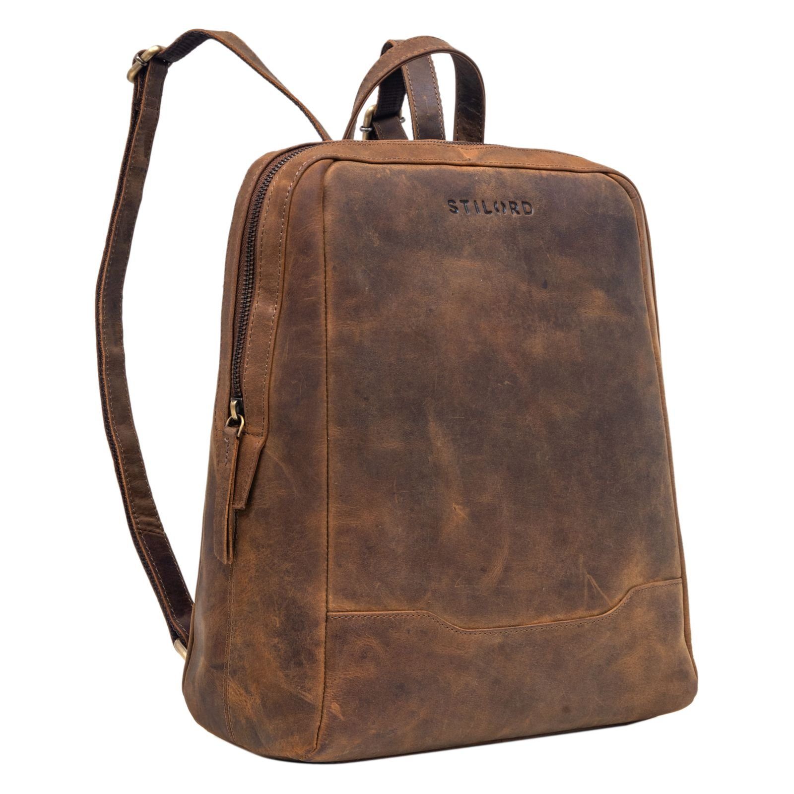 Cityrucksack "Maxime" Kleiner Leder Daypack für Damen