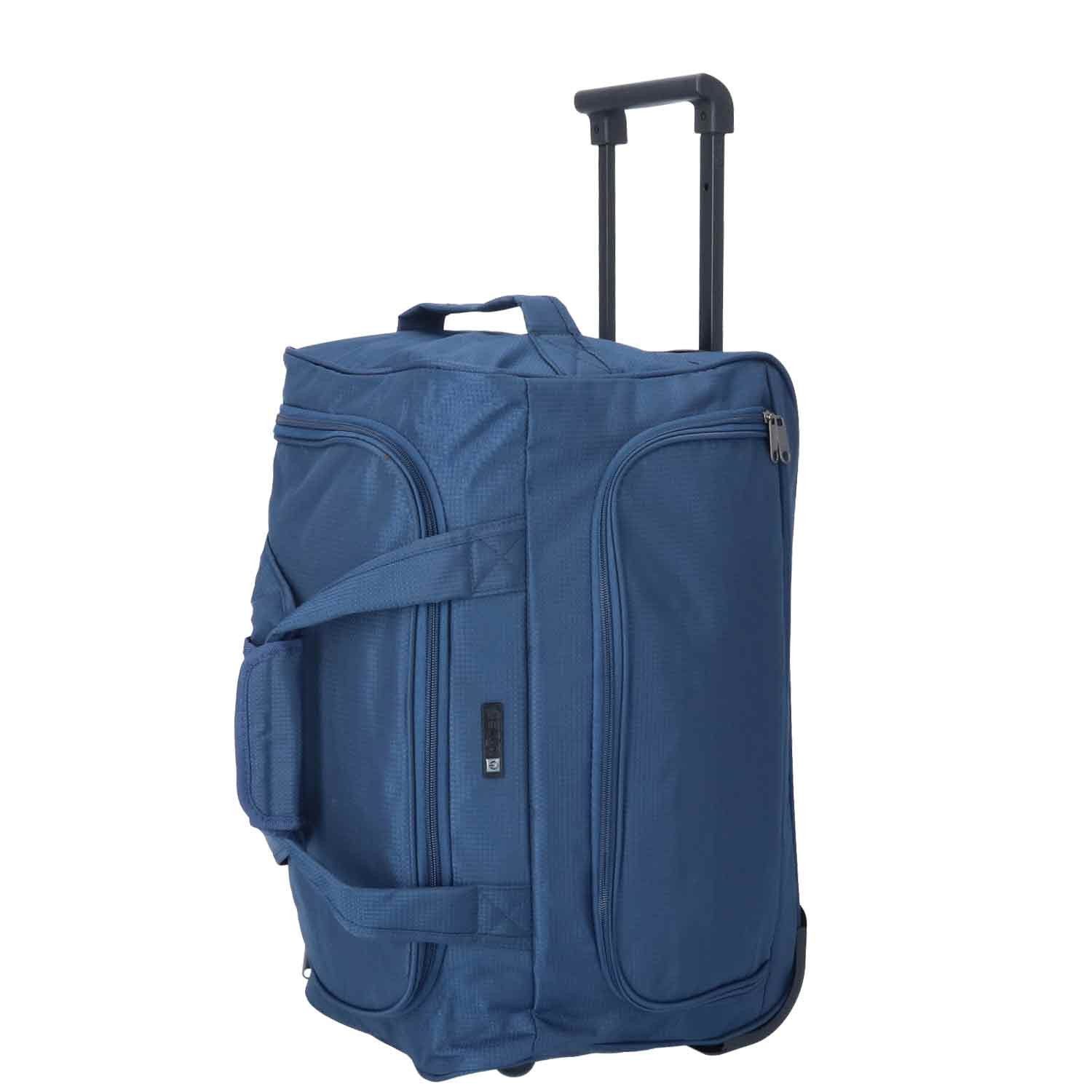TheTrueC Reisetasche TheTrueC Rollenreisetasche 51cm Trolley Koffer Sporttasche dunkelblau
