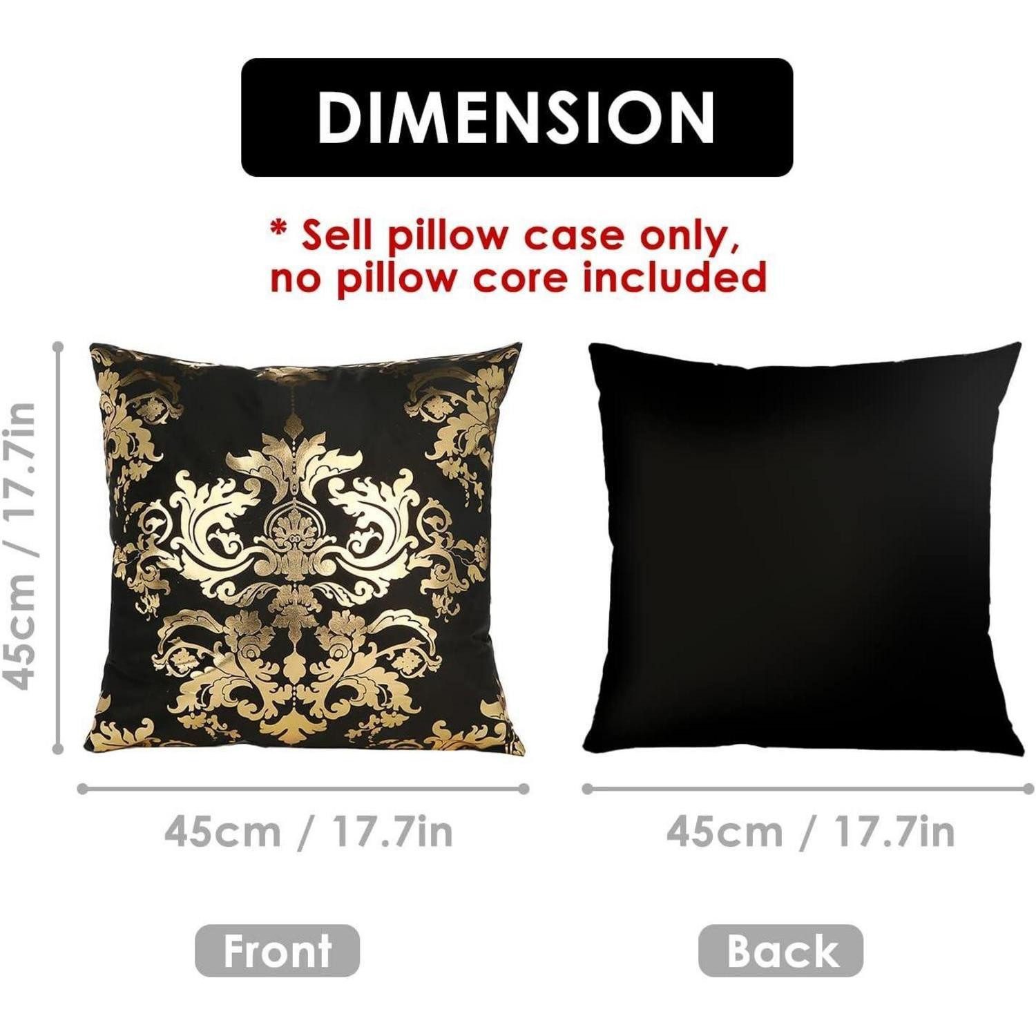 LuxusKollektion Dekokissen 4er Set samt Kissenbezug 45x45cm geometrische De günstig online kaufen