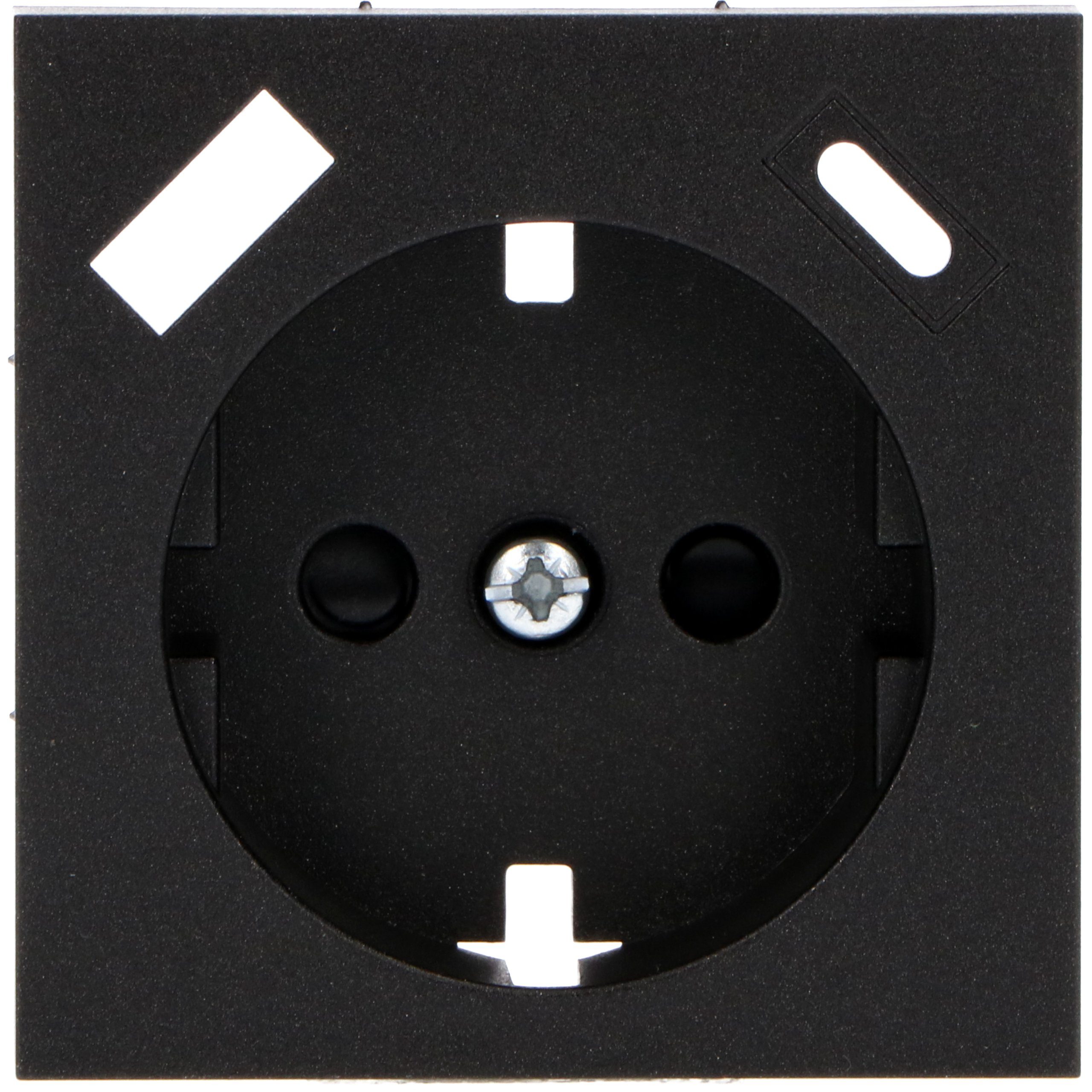 Steckdose USB-A matt 55x55mm 2900143 und schwarz Steckdoseneinsatz, USB-C PRO Charge