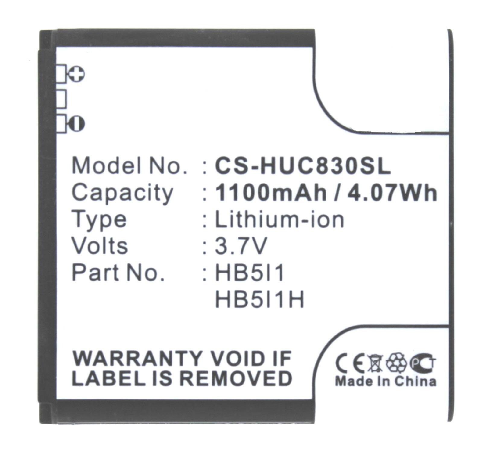 MobiloTec Akku kompatibel mit Huawei C8300 Laptop-Akku Akku 1100 mAh