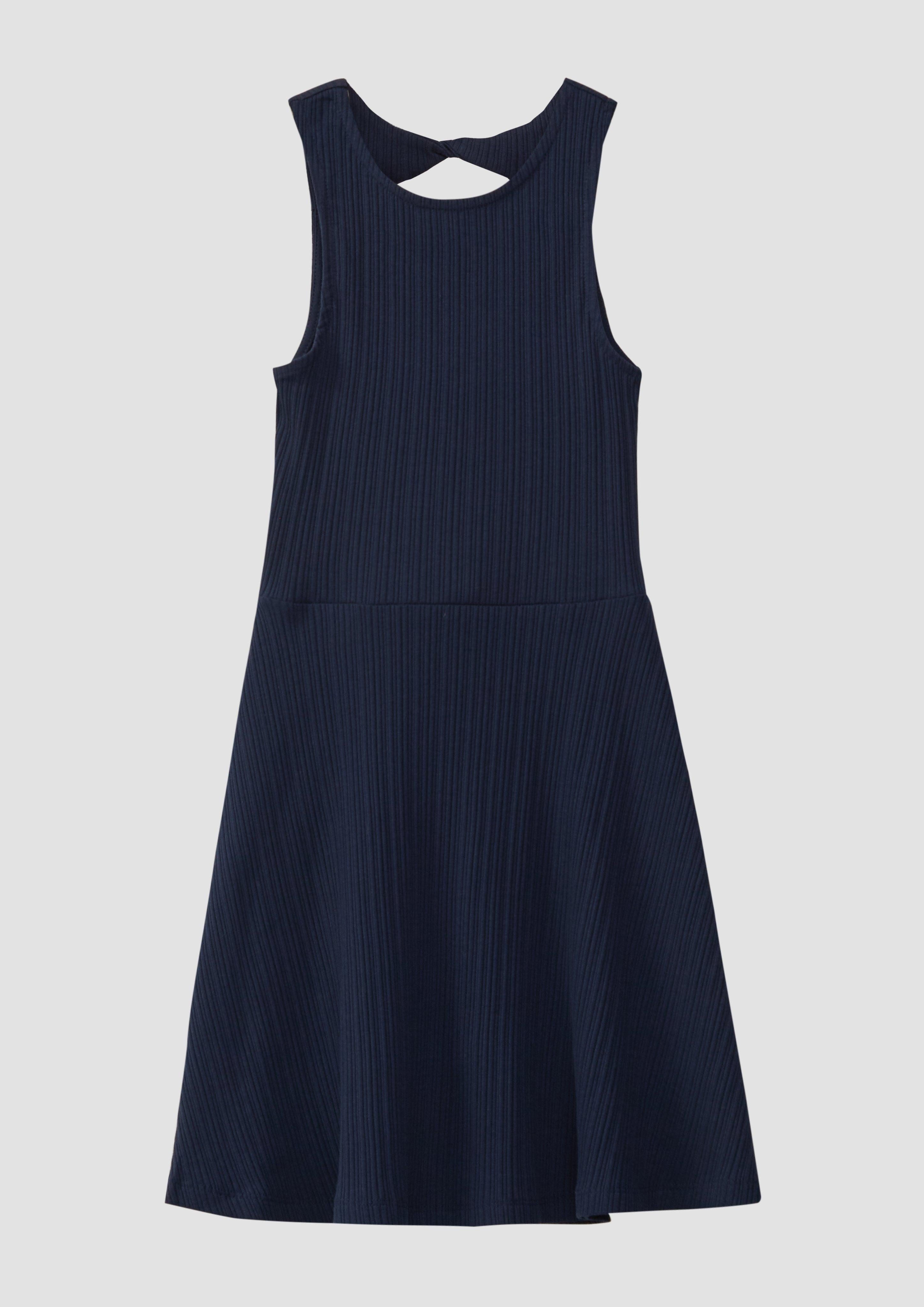 Minikleid Kurzes Kleid aus Rippware mit Cut-out