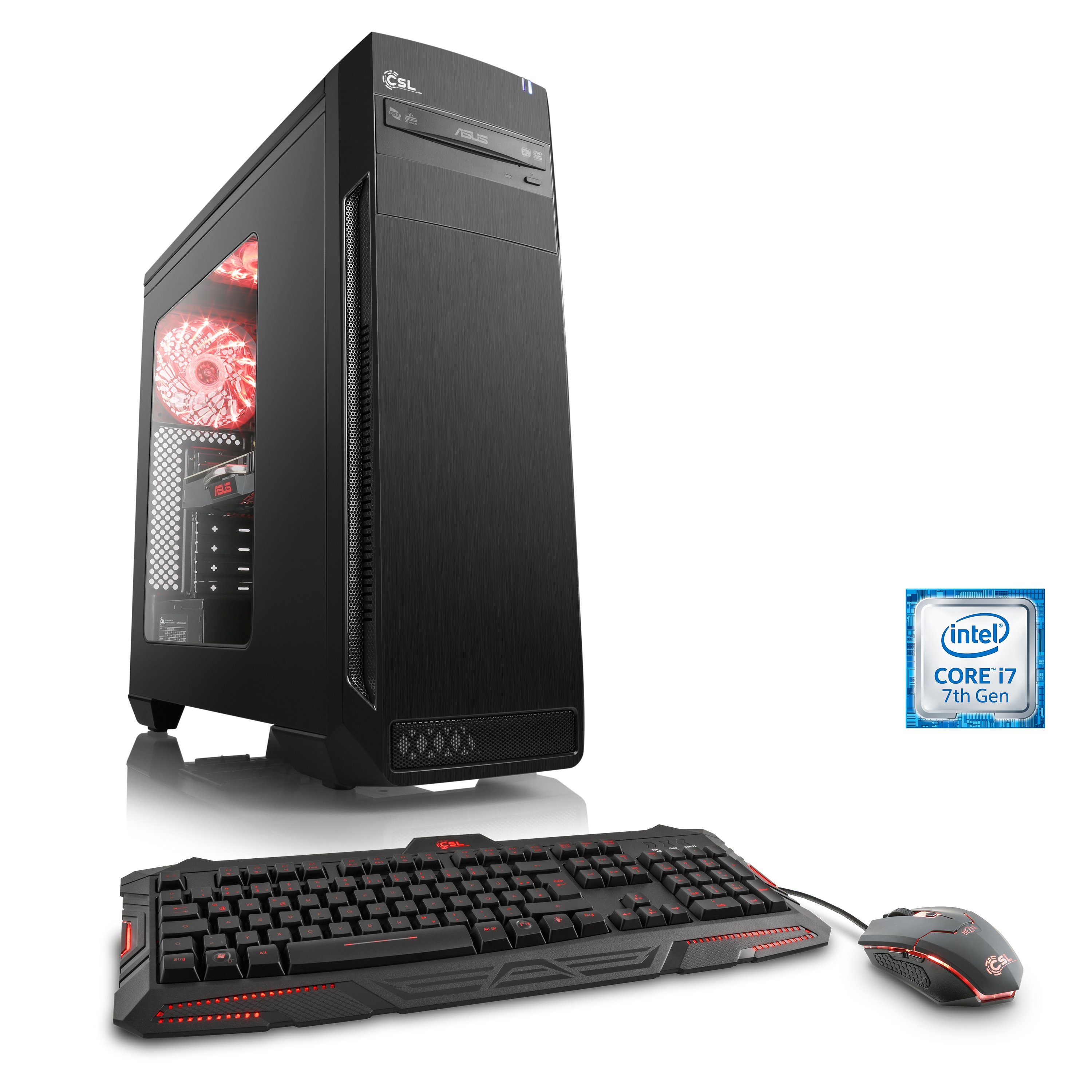 CSL Gaming PC | Core i7-7700 | GeForce GTX 1070 | 16 GB RAM | SSD ...
