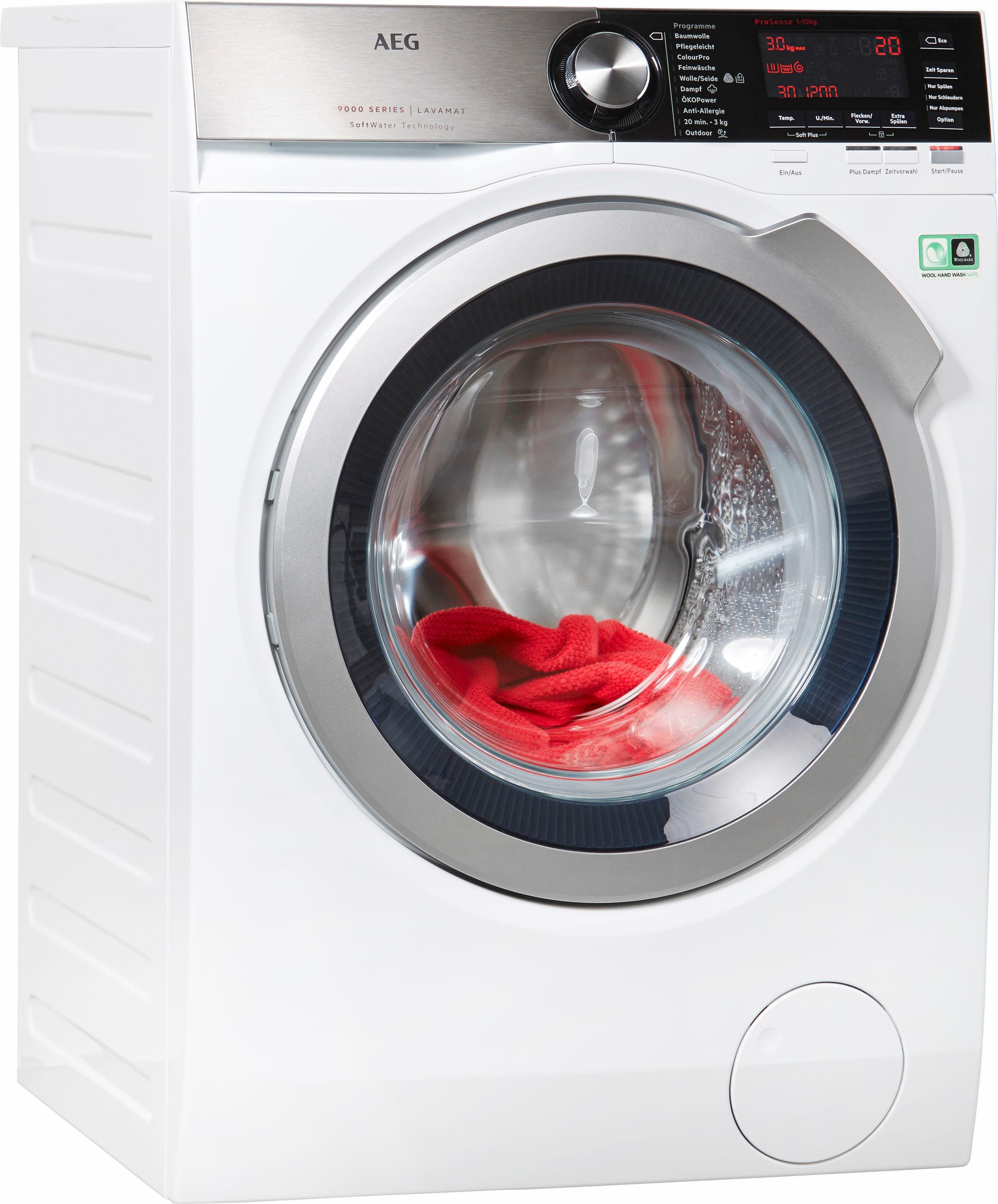 AEG Waschmaschine LAVAMAT L9FE86495, 9 kg, 1400 U/min, SoftWater -  Wasservorenthärtung