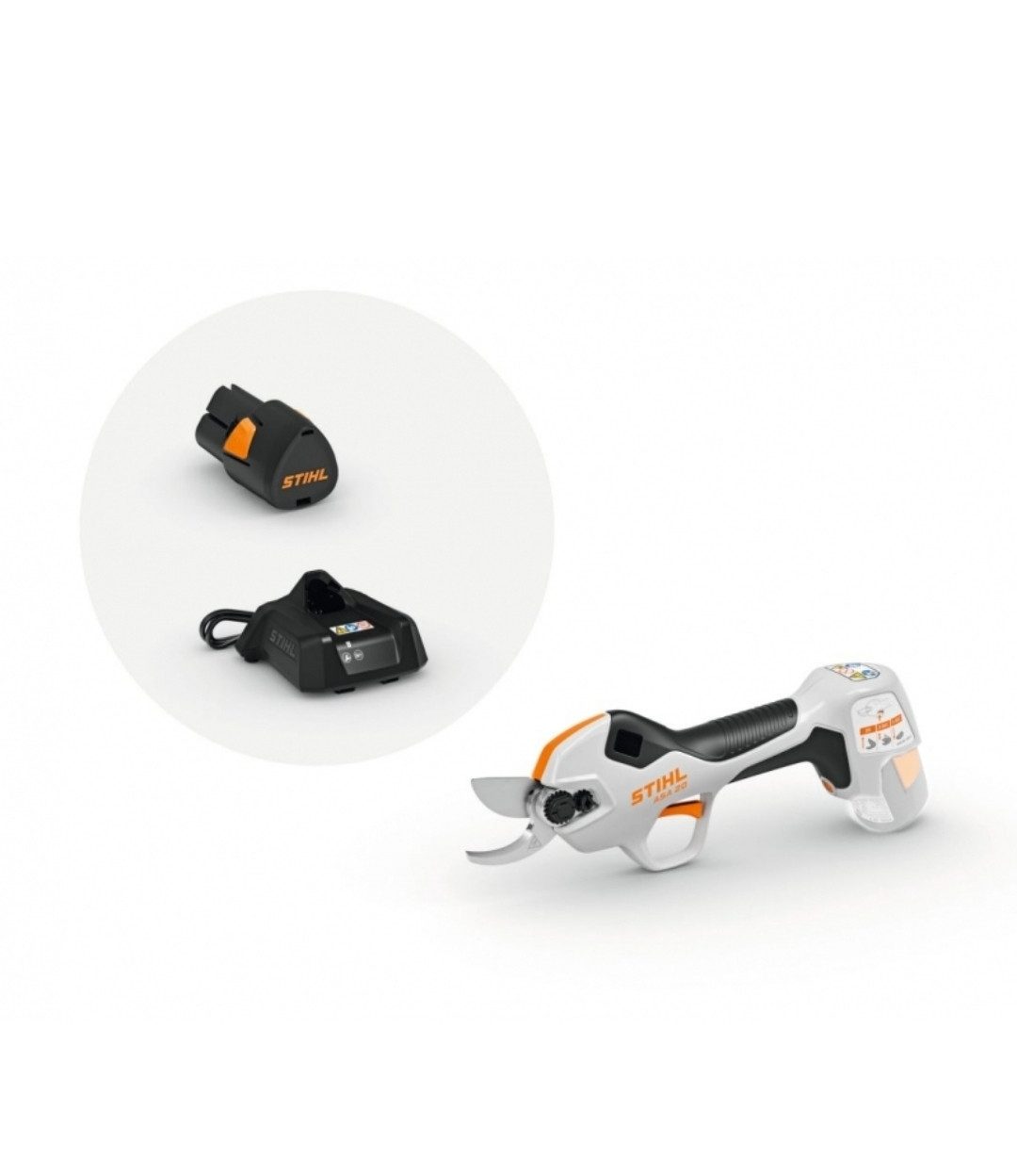 STIHL Akku-Astschere ASA 20, Set mit Akku AS 2 und Ladegerät AL 1