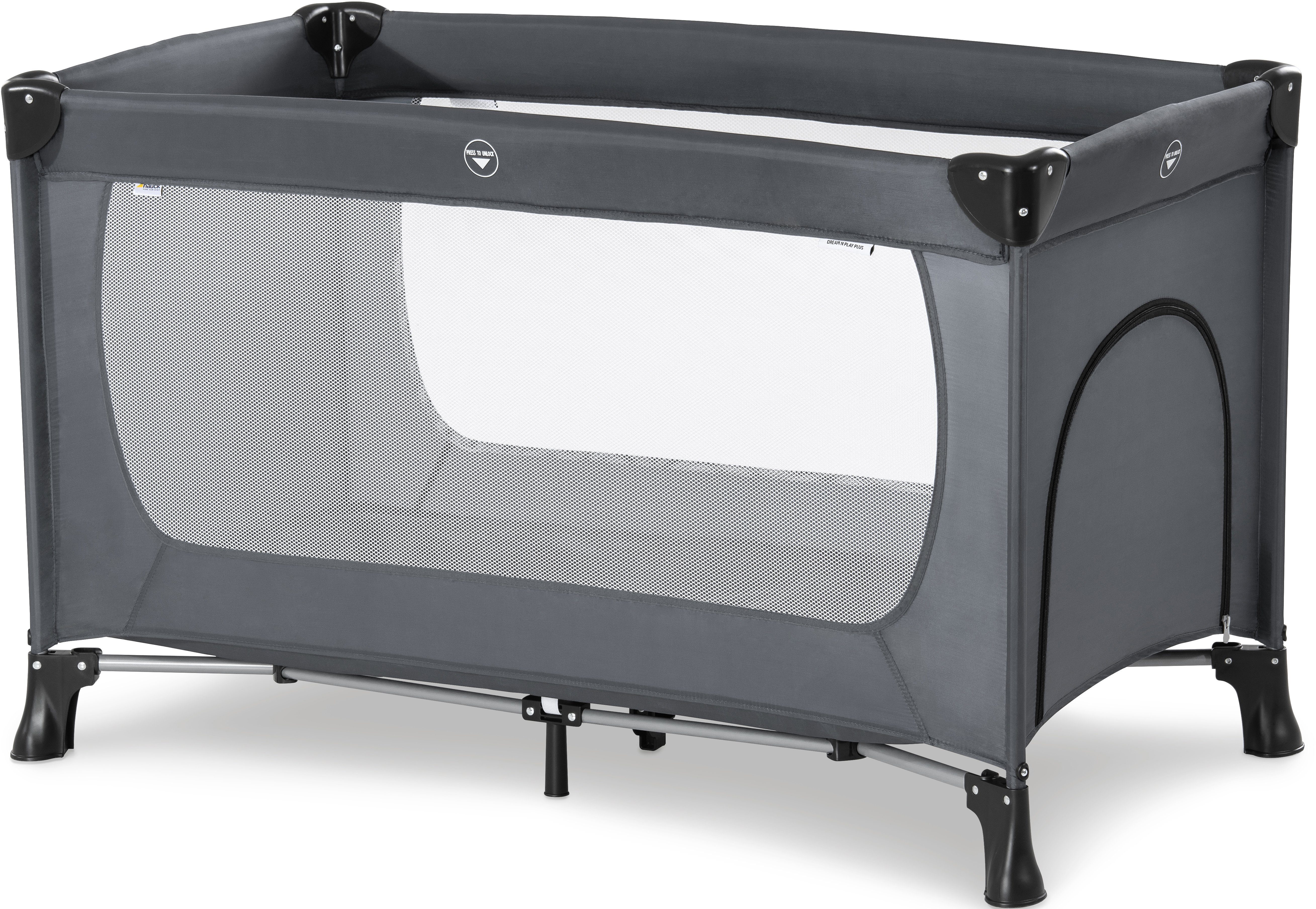 Hauck BabyReisebett »Dream N Play Plus, Grey«, inkl. Transporttasche online kaufen OTTO
