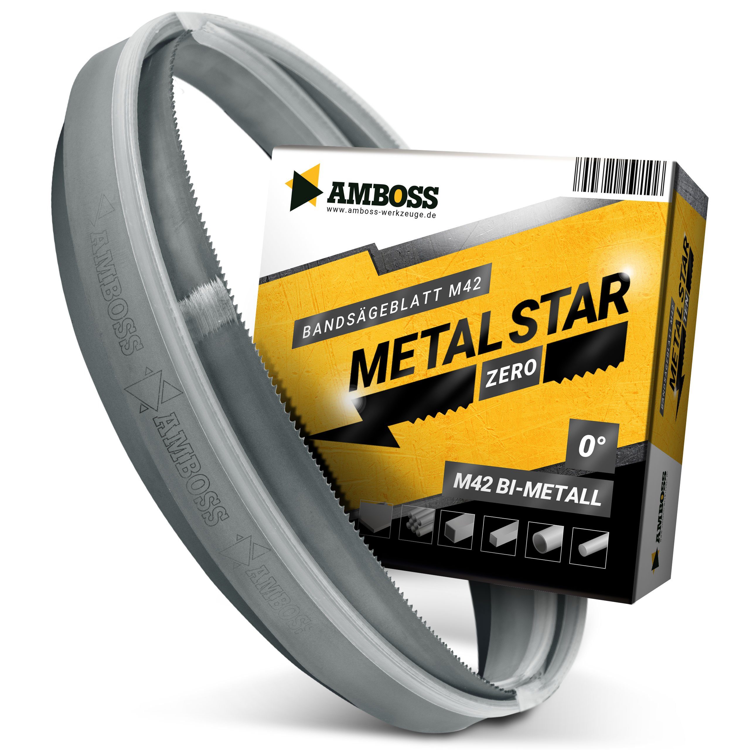 Amboss Werkzeuge Bandsägeblatt Amboss M42 Bandsägeblatt Metal Star Zero 1000 x 27