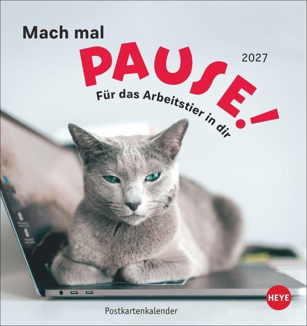 Wandkalender Mach mal Pause Postkartenkalender 2027 - Für das Arbeitstier in dir Kl