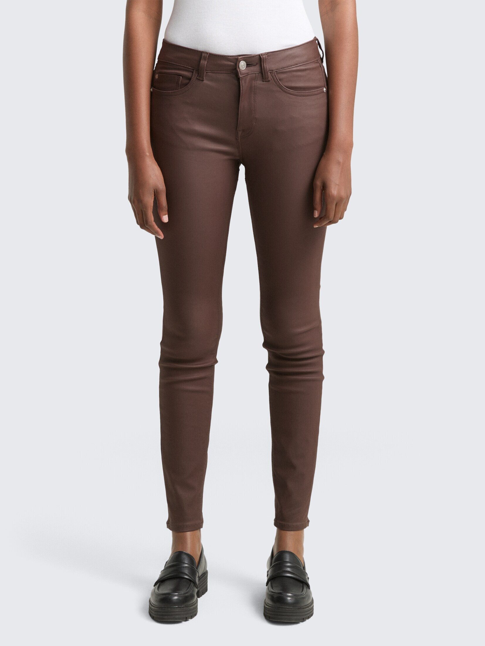 TOM TAILOR Denim Skinny-fit-Jeans Jeanshosen Coated günstig online kaufen