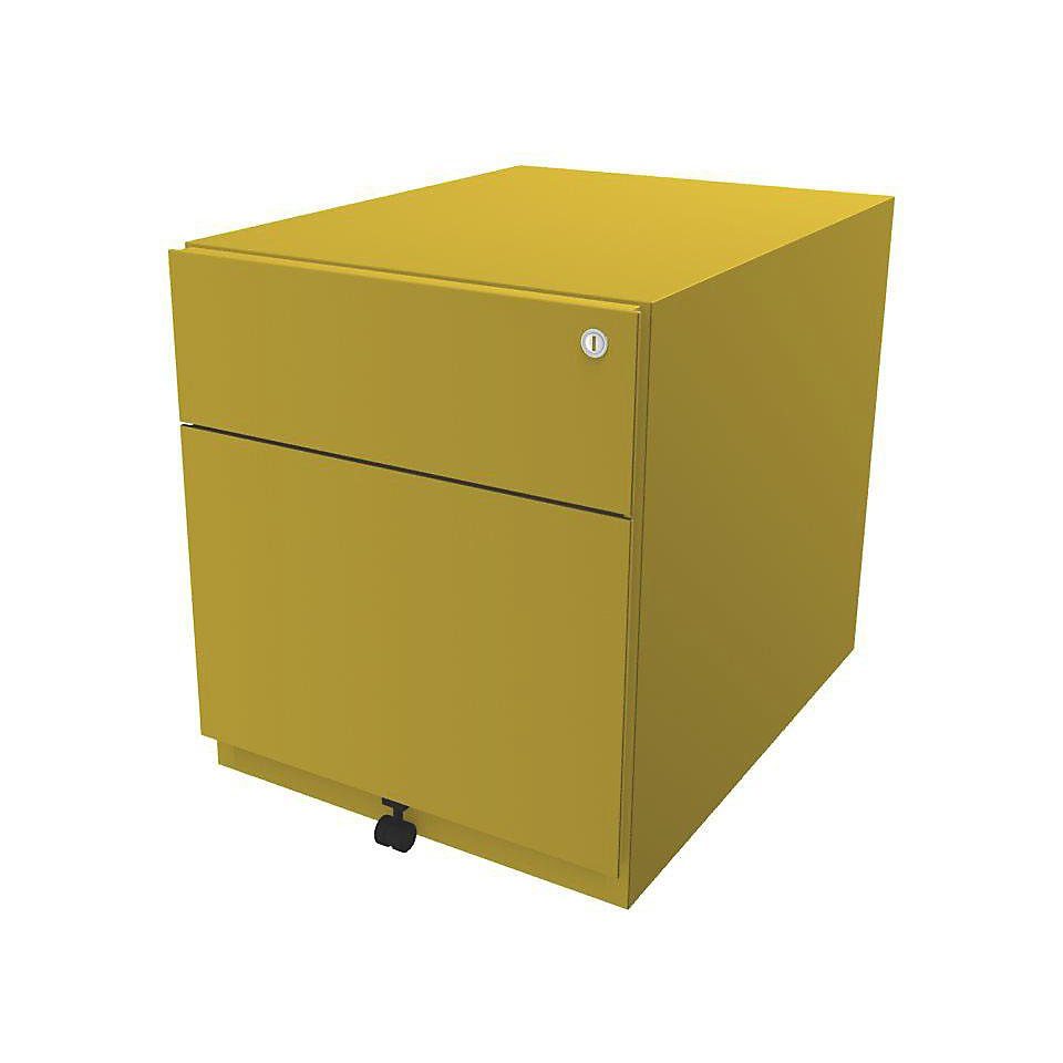 Bisley Rollcontainer, Breite: 420 mm x Tiefe: 565 mm x Höhe: 495 mm gelb