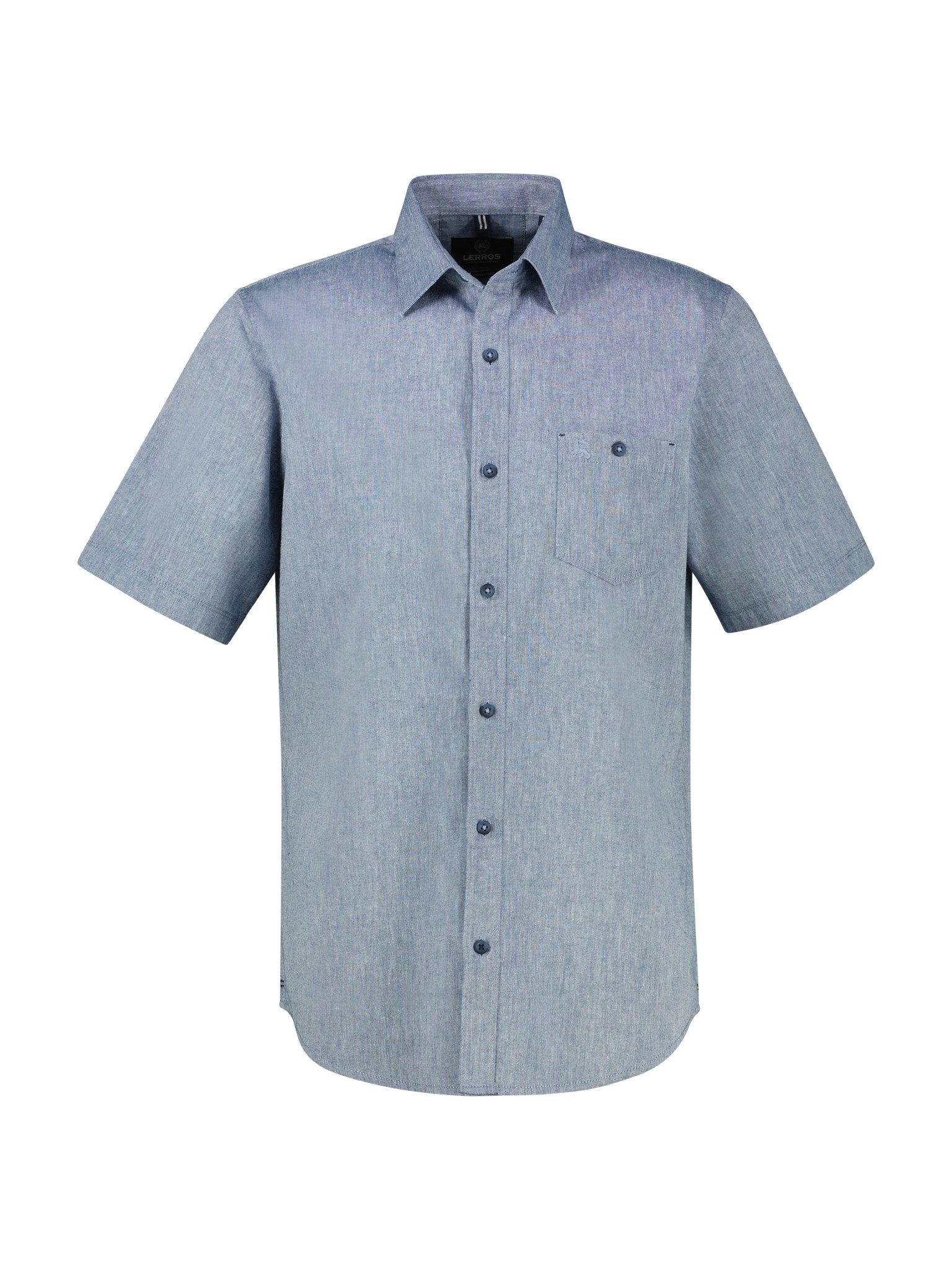 LERROS Kurzarmhemd mit Logo Stickerei