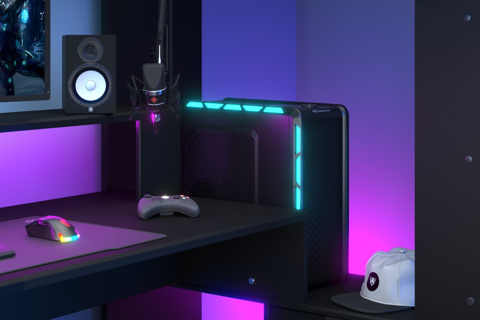 Parisot Hochbett Online (Etagenbett inkl. Schreibtisch und LED Beleuchtung) mit Lattenrost