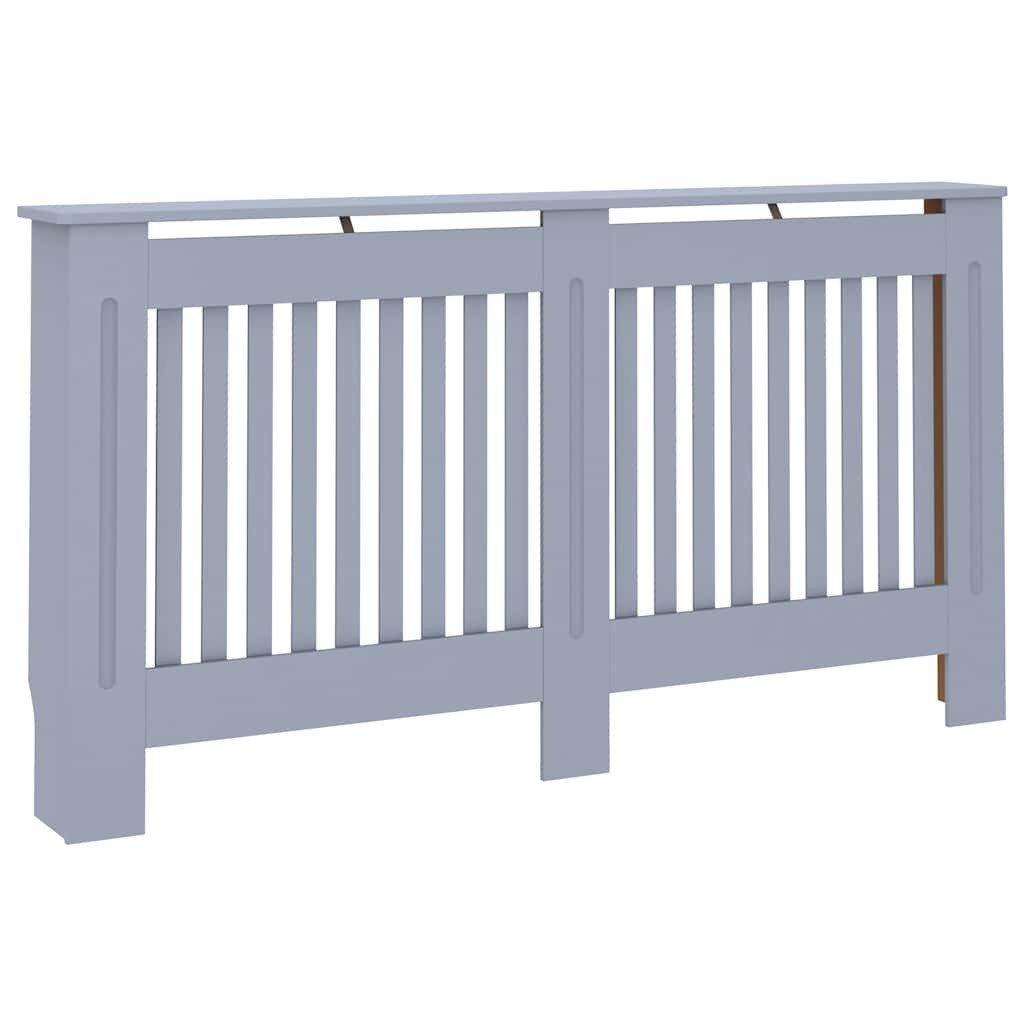vidaXL Heizkörper-Wäschetrockner Heizkörperverkleidung Anthrazit 152x19x81,5 cm MDF