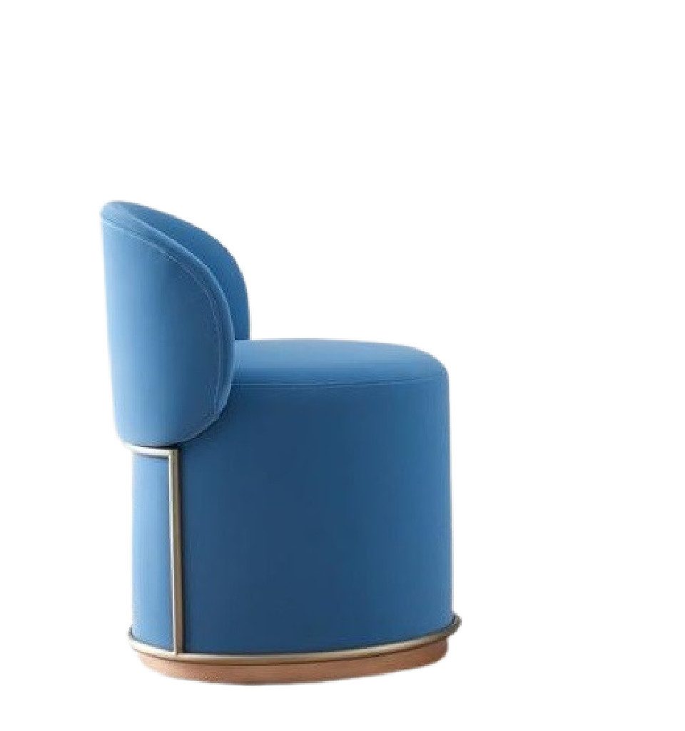 Xlmoebel Cocktailsessel Eleganter blauer Polstersessel im Lounge-Club-Stil für Wohnräume (Sessel), Hergestellt in Europa
