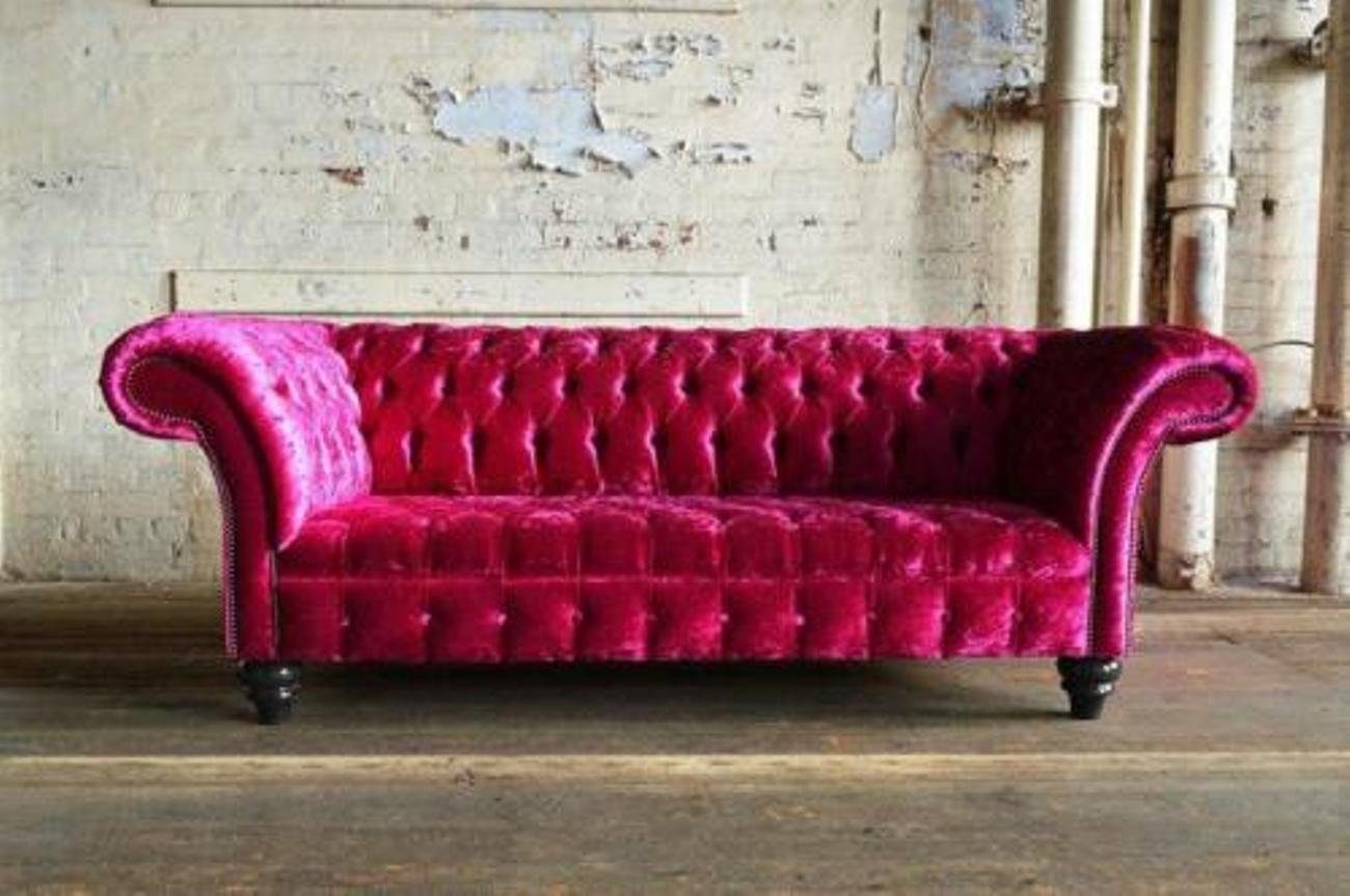 Textil, 3-Sitzer JVmoebel Garnitur Chesterfield Made Sofa Polster Sitz Europe XXL in Couch Big Sitzer 3