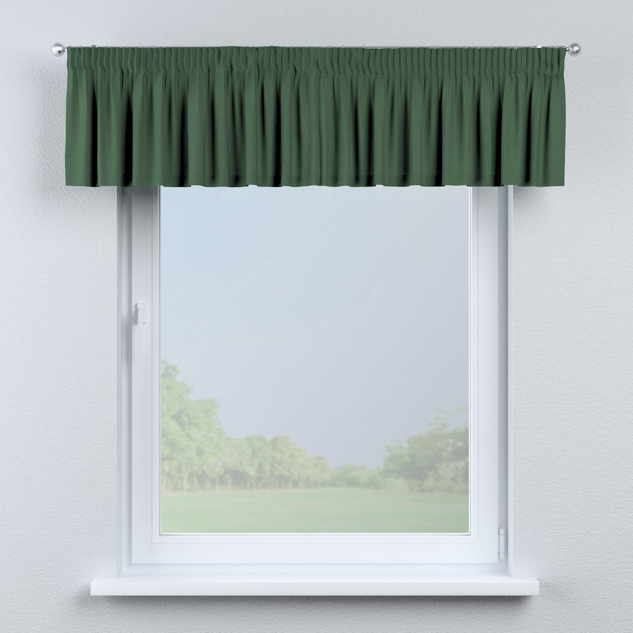 waldgrün x Cotton cm, Vorhang mit Panama, 130 Kräuselband Dekoria 40