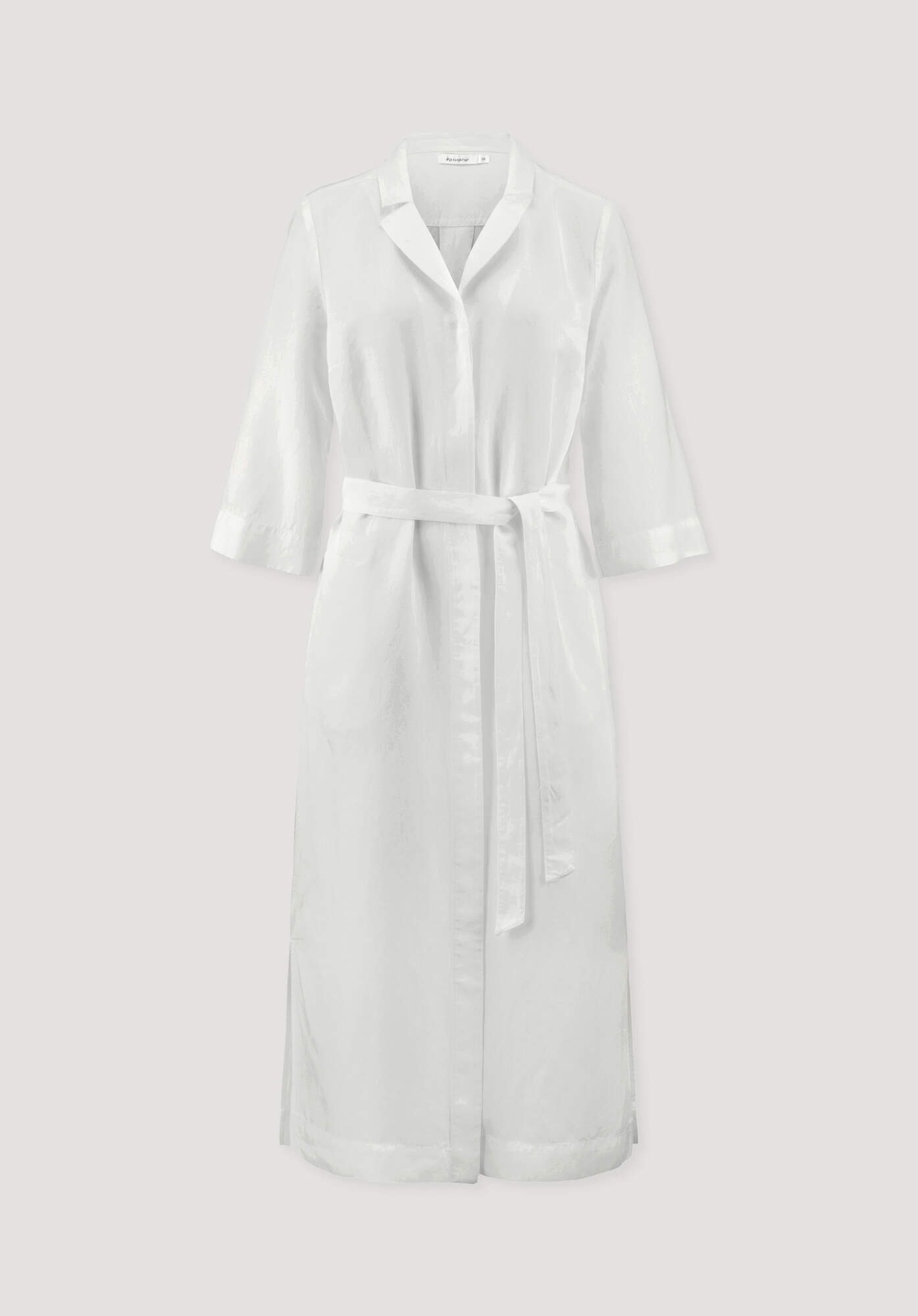 Hessnatur A-Linien-Kleid aus TENCEL Lyocell mit Leinen (1-tlg)