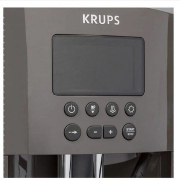 Krups Kaffeevollautomat Kaffeevollautomat EA815B Brühgruppe aus Metall, Grau
