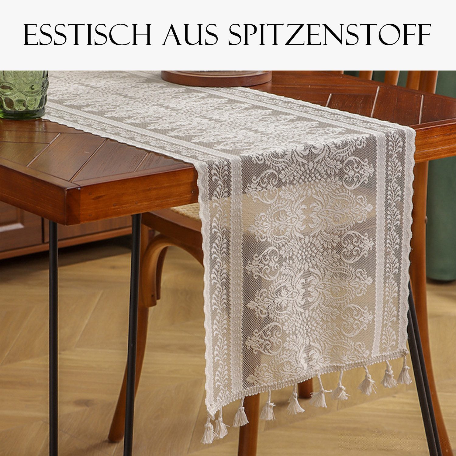 Refttenw Tischläufer Boho Tischläufer Vintage mit günstig online kaufen
