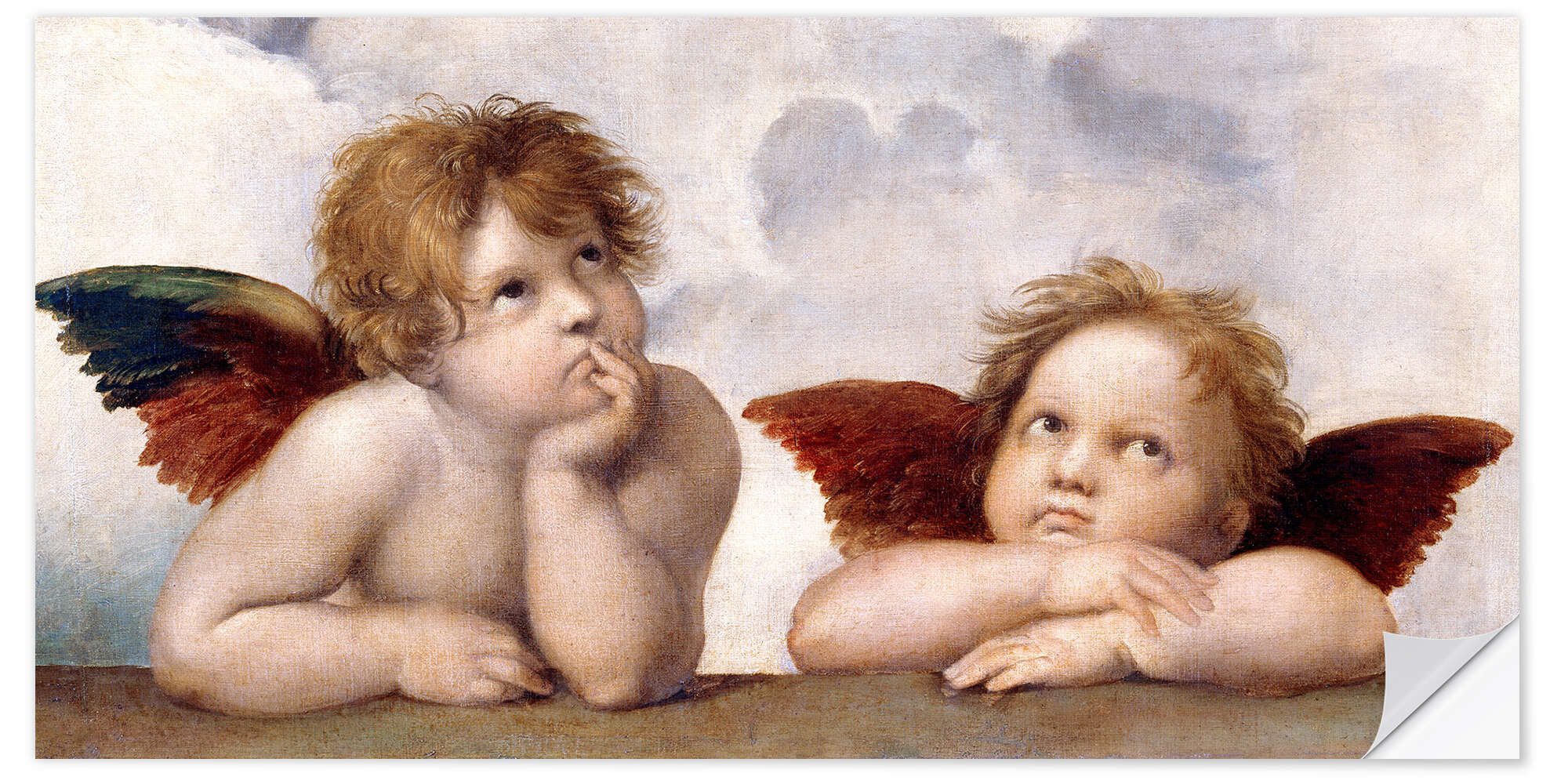 Posterlounge Wandbild Kleine Engel (Detail), Raffael, günstig online kaufen