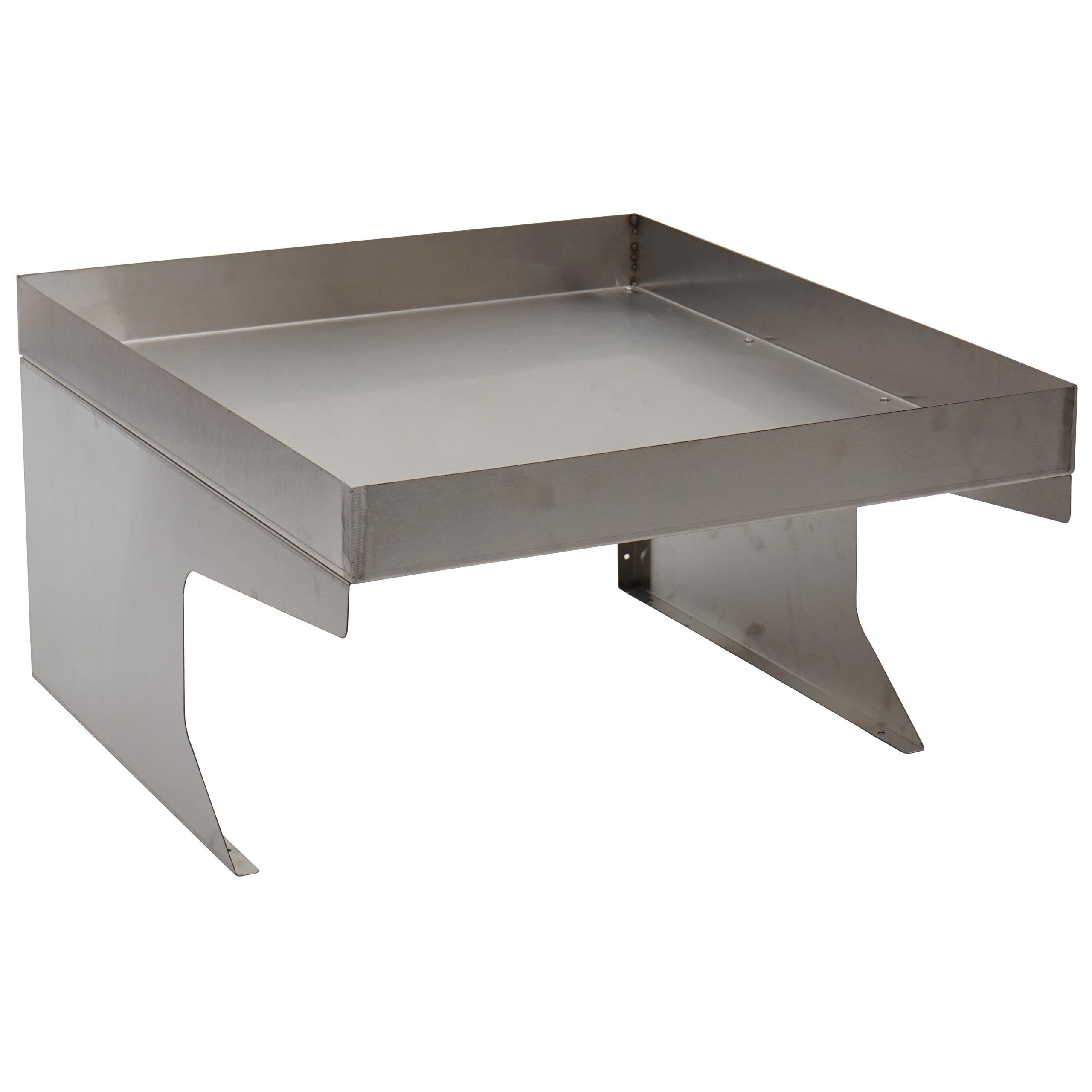 MCW Mähroboter-Garage MCW-G60, BxTxH: 60x70x37 cm, Ablauflöcher für Regen, Inklusive vier Erdhaken silberfarben