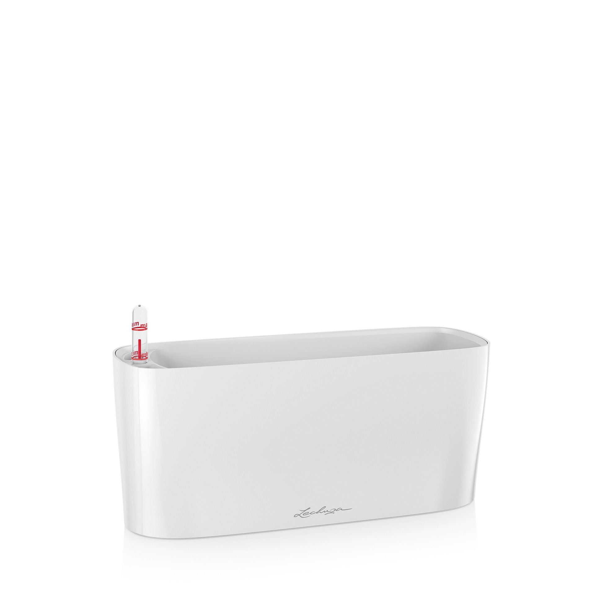 Lechuza® Blumentopf Pflanzgefäß Delta 10 weiß hochglanz günstig online kaufen