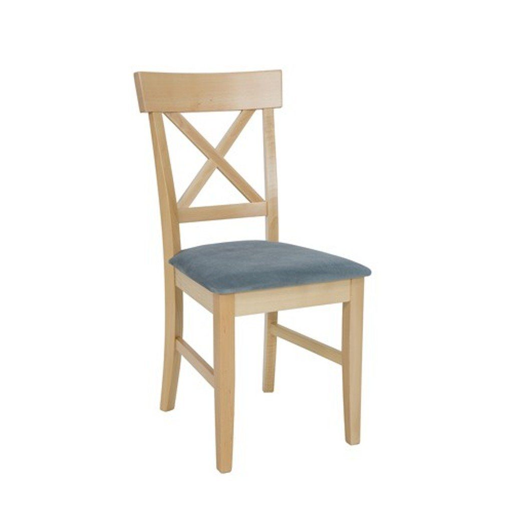 JVmoebel Stuhl, Stühle Stuhl Lehnstuhl Textil Sessel Massiv Neu Polster Lehn Holz