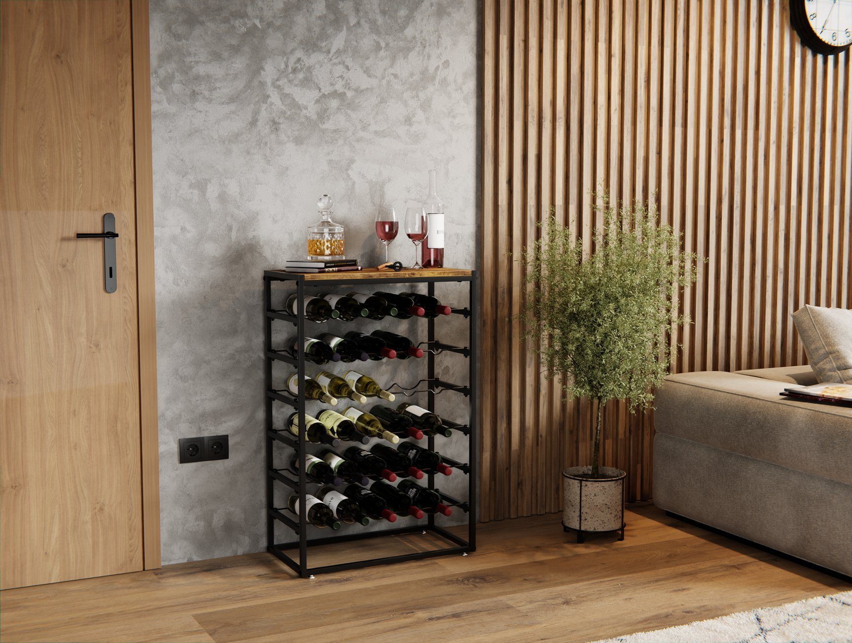 Lenmar Weinregal Weinregal aus Metall,Flaschenregal,Regale,Flaschenhalter L günstig online kaufen