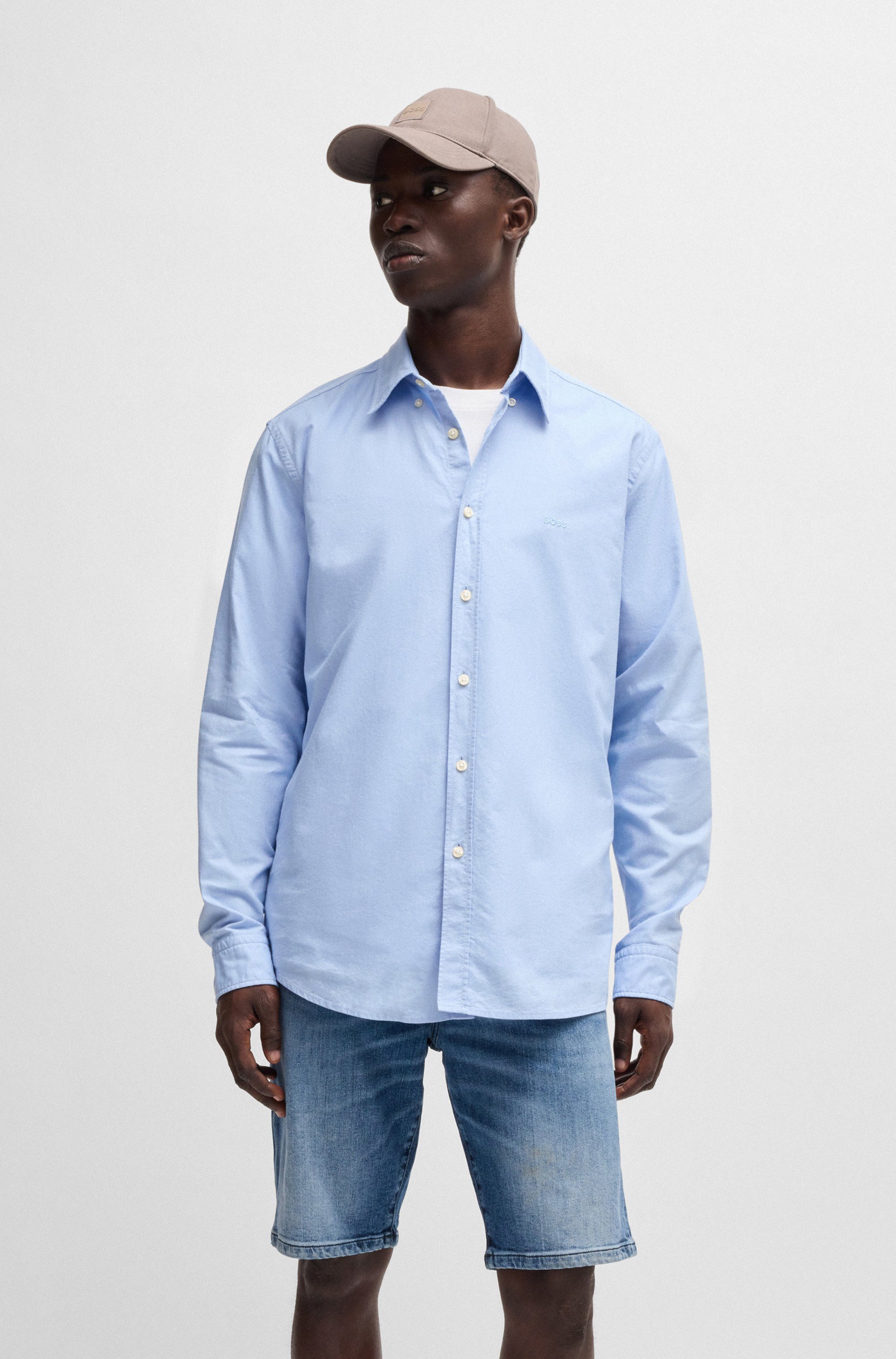 BOSS ORANGE Businesshemd Rickert mit Button-down-Kragen günstig online kaufen