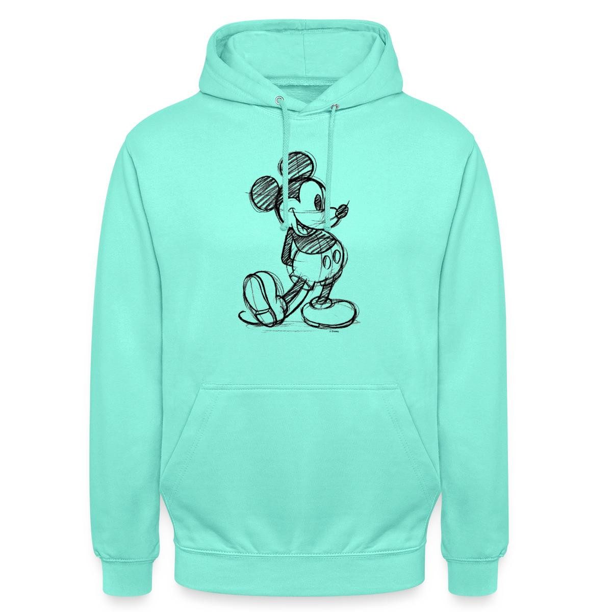 Spreadshirt Hoodie Mickey & Minnie Zeichnung Unisex Hoodie (1-tlg)