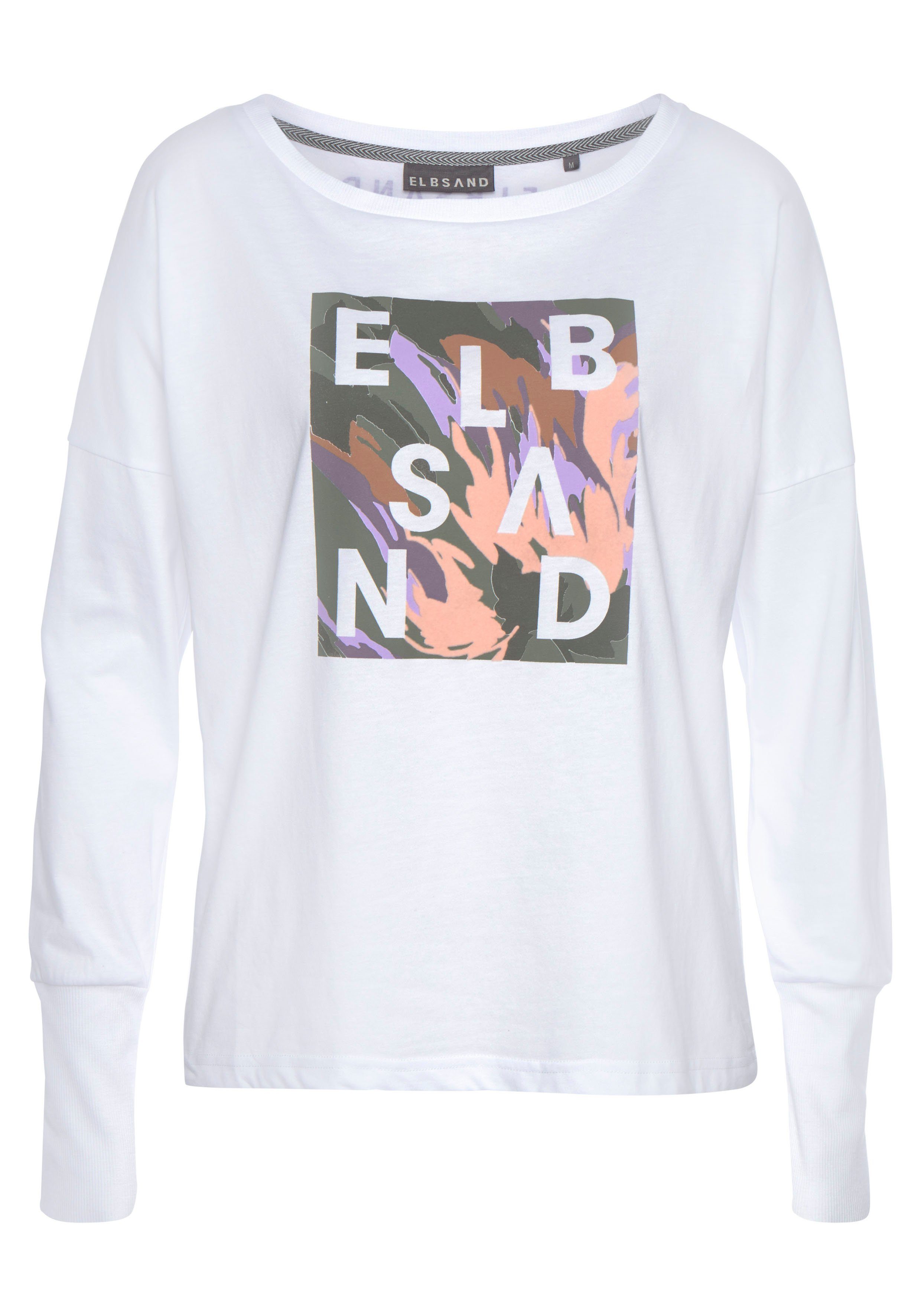 Elbsand Langarmshirt Inea mit Frontdruck, Longsleeve, günstig online kaufen