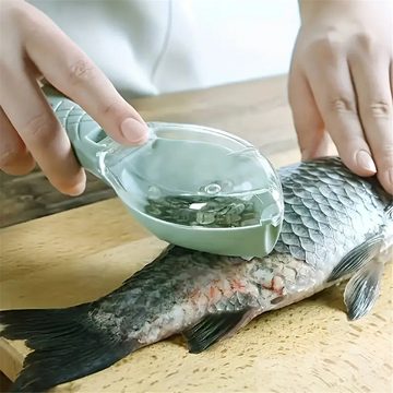 RefinedFlare Fischentschupper 1 nützliches Küchenwerkzeug zum Entfernen von Fischschuppen zu Hause, Aufbewahrungsbox für Fischschuppen