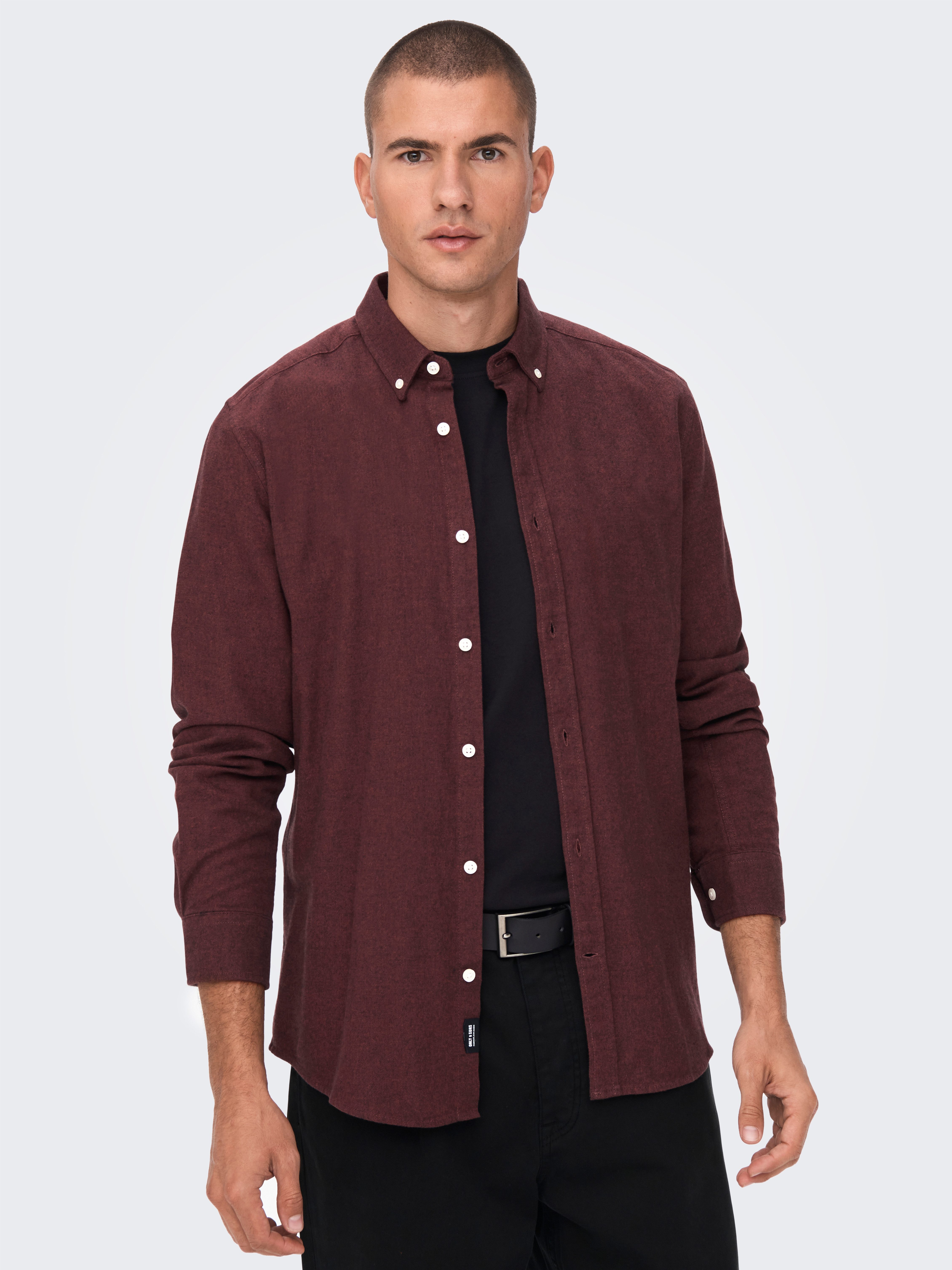 ONLY & SONS Langarmhemd ONSNIKOLA LS MELANGE SHIRT OTL günstig online kaufen